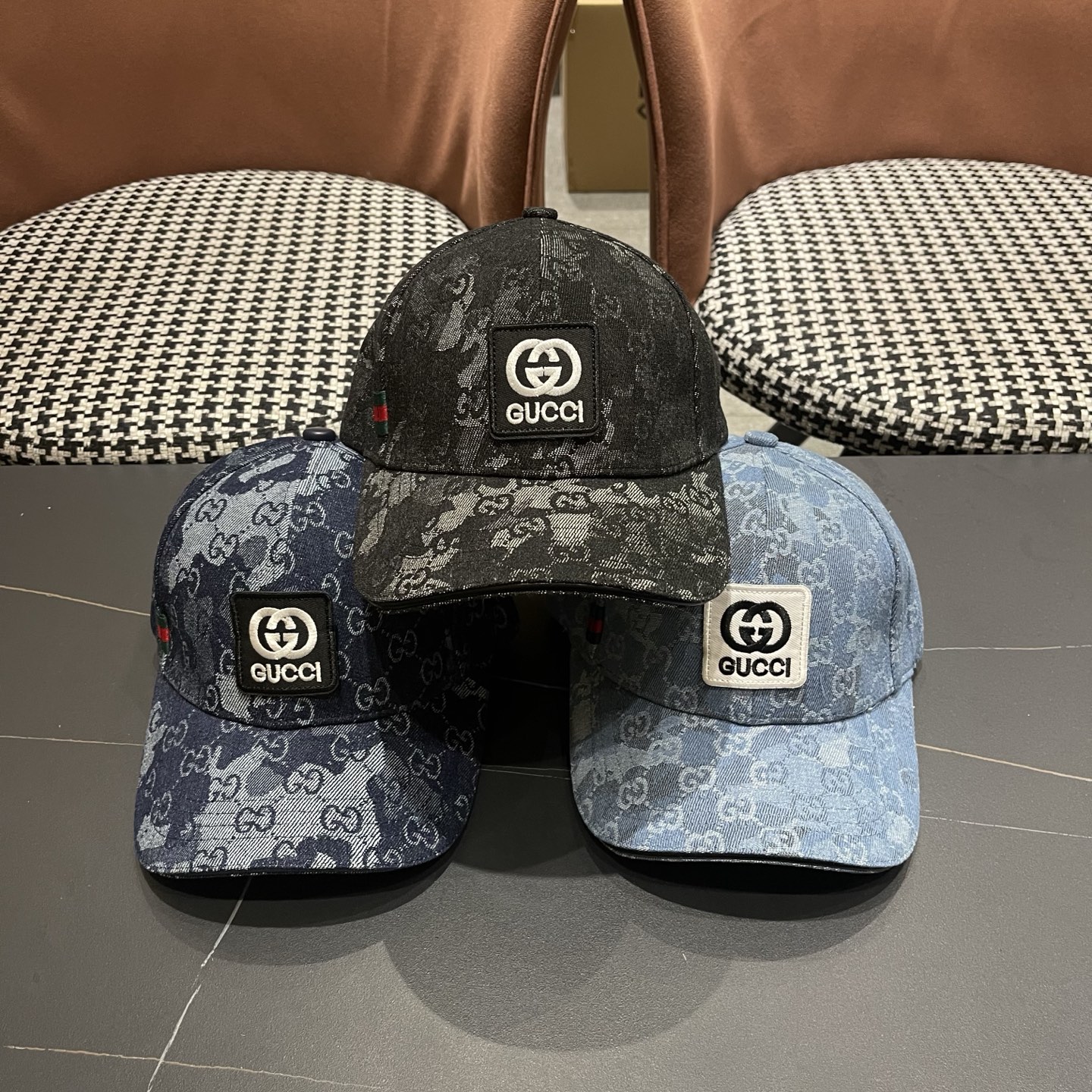 古奇棒球帽♥️GUCCI🧢官网新品，洗水棒球帽，原单品质火爆来袭 工艺非常精美 高档大气上档次！低调奢华