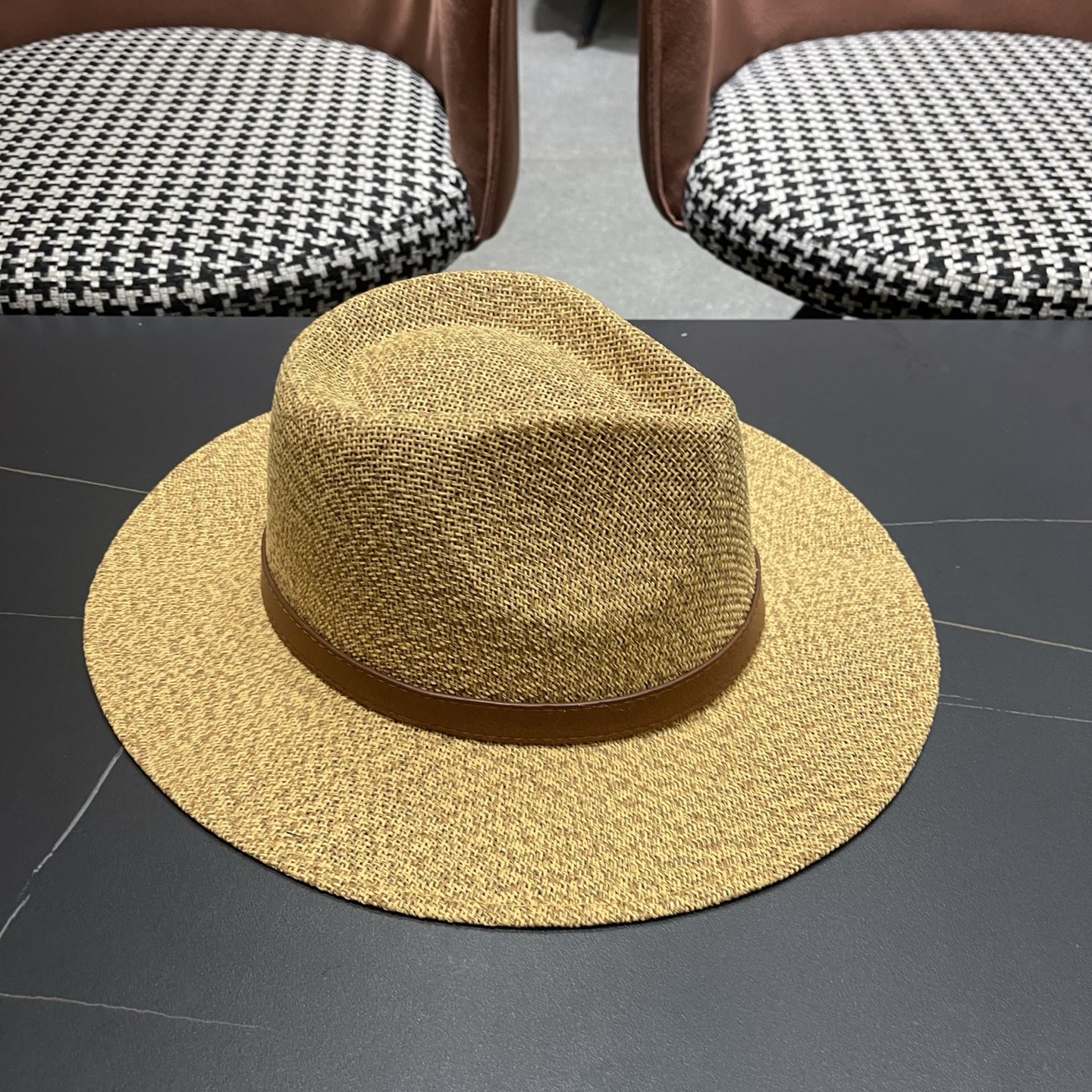 CHANEL香奈儿 普拉西双版纳草编遮阳帽女春夏海边度假沙滩帽西部牛仔渔夫帽登山帽子