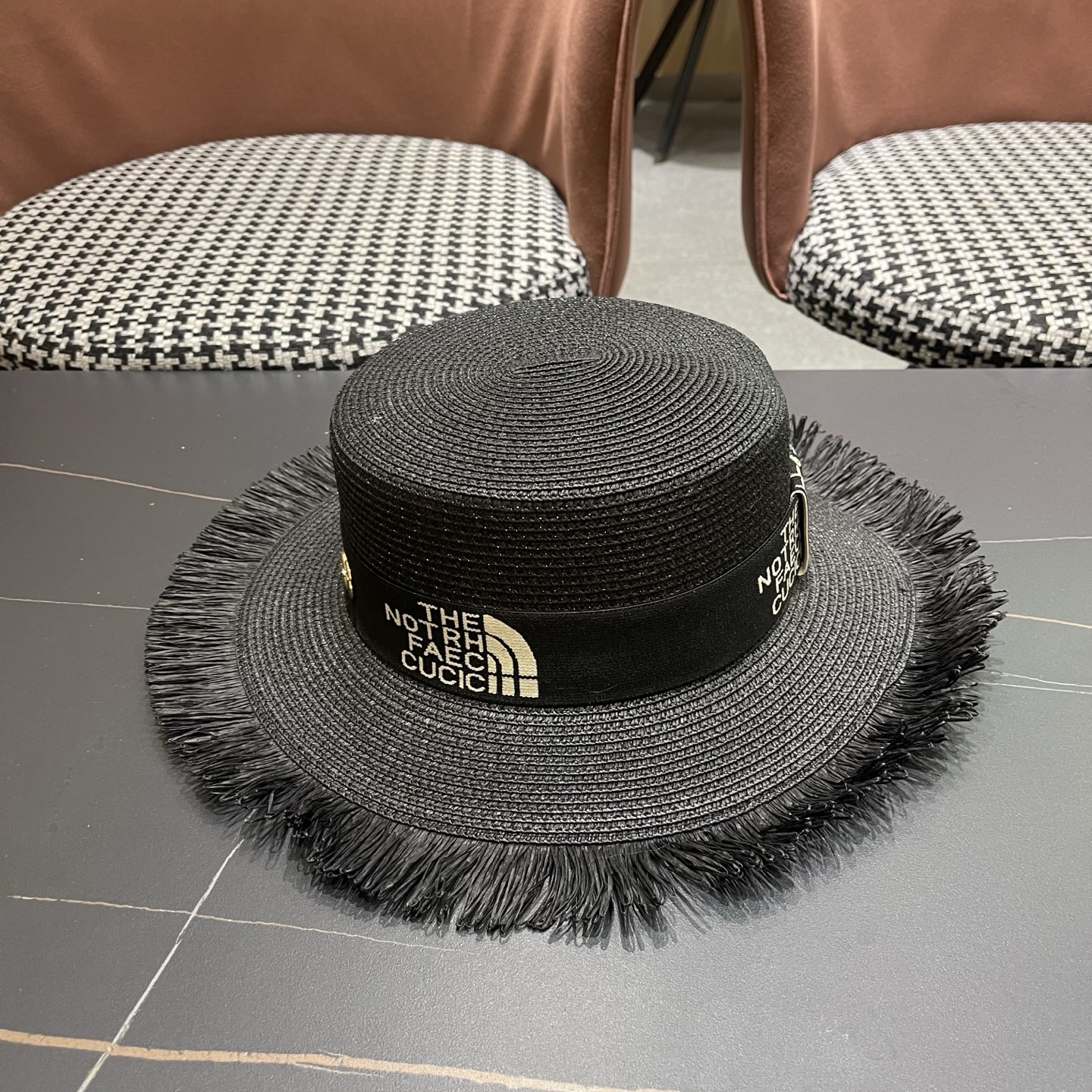 Gucci古奇新款草帽，沙滩大檐帽，头围57cm