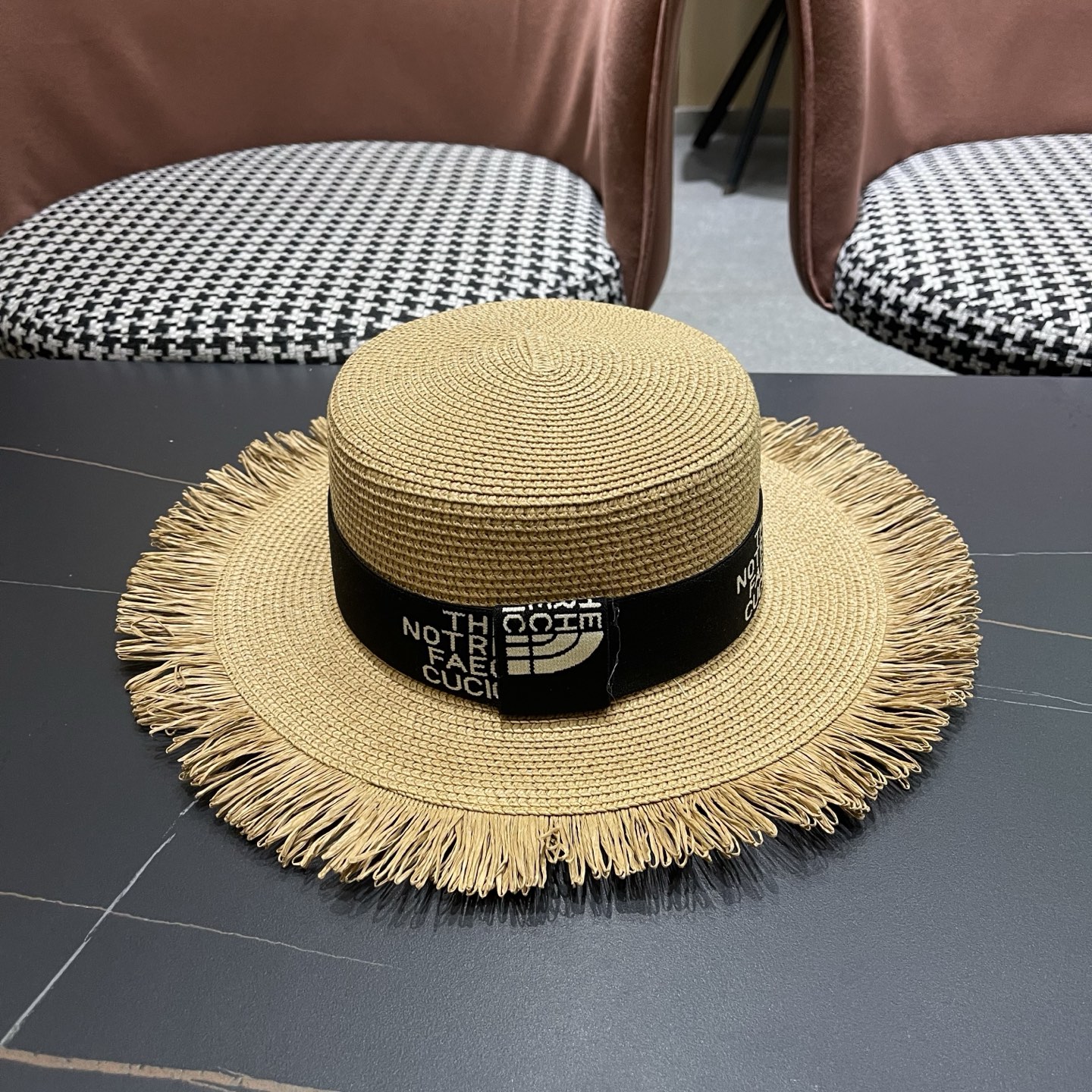 Gucci古奇新款草帽，沙滩大檐帽，头围57cm