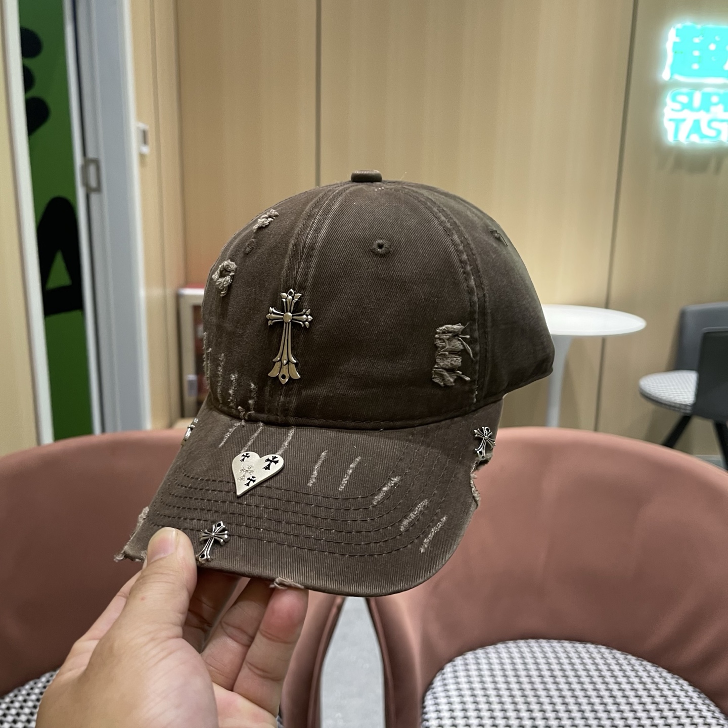 Chrome Hearts 克罗心💓早春韩版时尚棒球帽🧢鸭舌帽