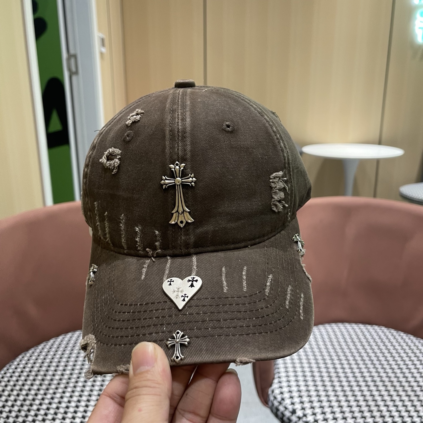 Chrome Hearts 克罗心💓早春韩版时尚棒球帽🧢鸭舌帽