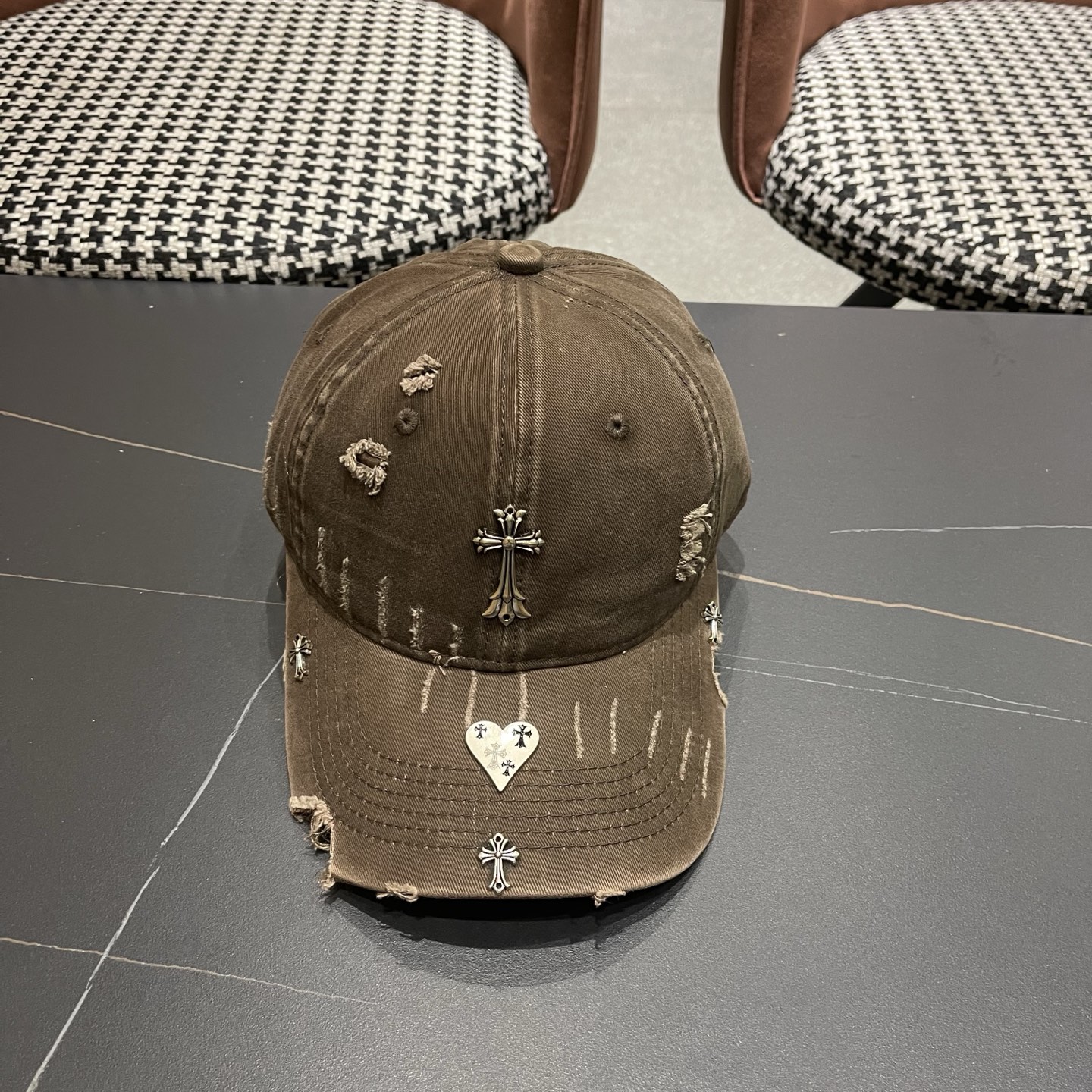 Chrome Hearts 克罗心💓早春韩版时尚棒球帽🧢鸭舌帽