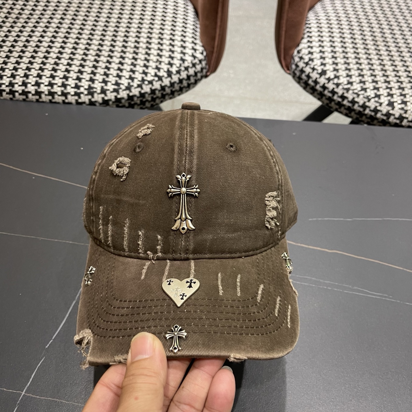 Chrome Hearts 克罗心💓早春韩版时尚棒球帽🧢鸭舌帽