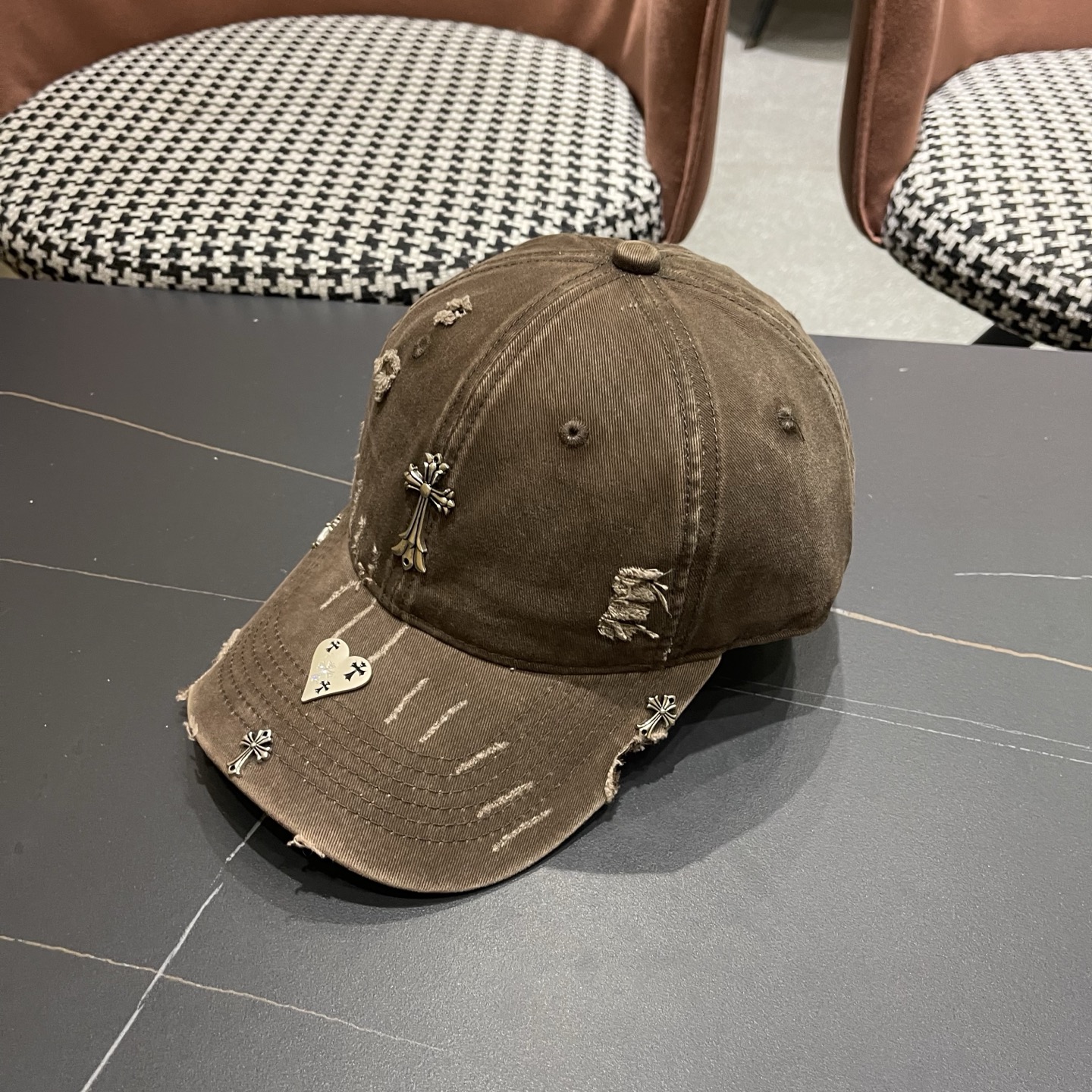 Chrome Hearts 克罗心💓早春韩版时尚棒球帽🧢鸭舌帽