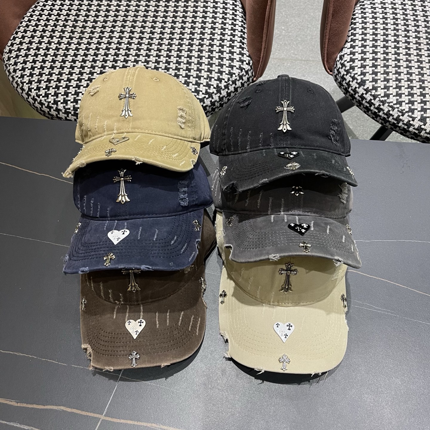 Chrome Hearts 克罗心💓早春韩版时尚棒球帽🧢鸭舌帽