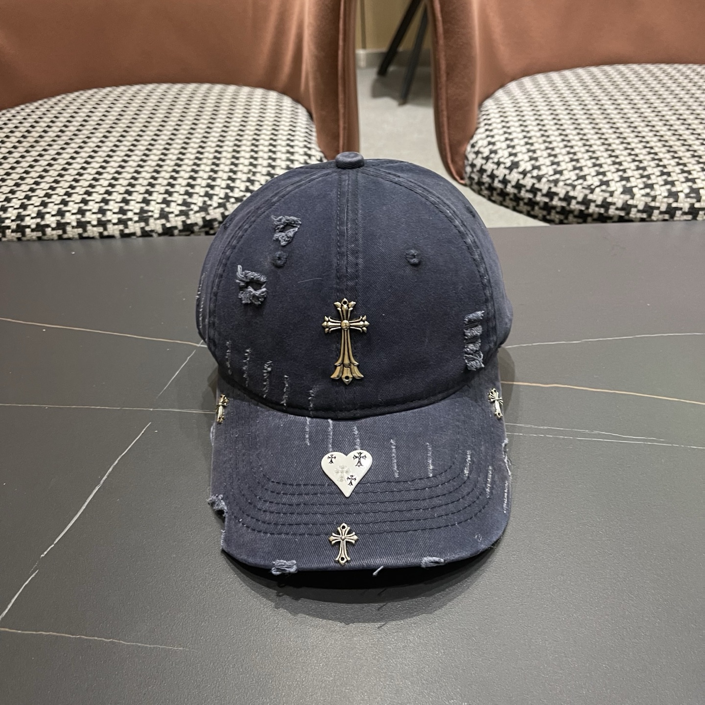 Chrome Hearts 克罗心💓早春韩版时尚棒球帽🧢鸭舌帽