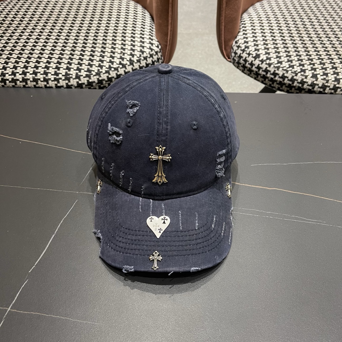 Chrome Hearts 克罗心💓早春韩版时尚棒球帽🧢鸭舌帽