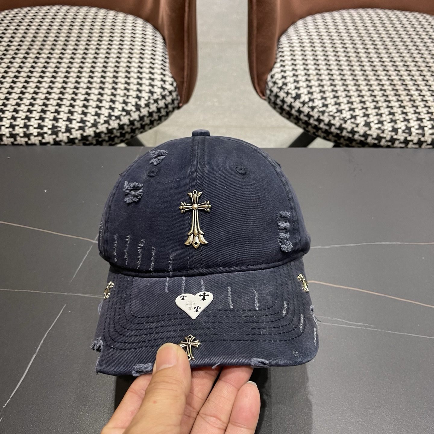 Chrome Hearts 克罗心💓早春韩版时尚棒球帽🧢鸭舌帽