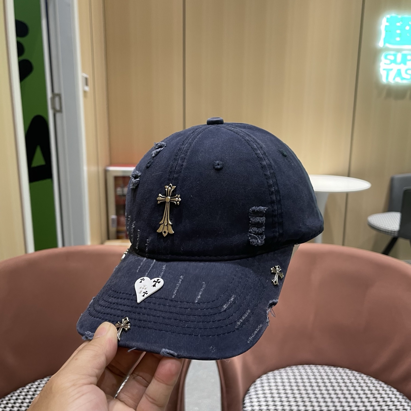 Chrome Hearts 克罗心💓早春韩版时尚棒球帽🧢鸭舌帽