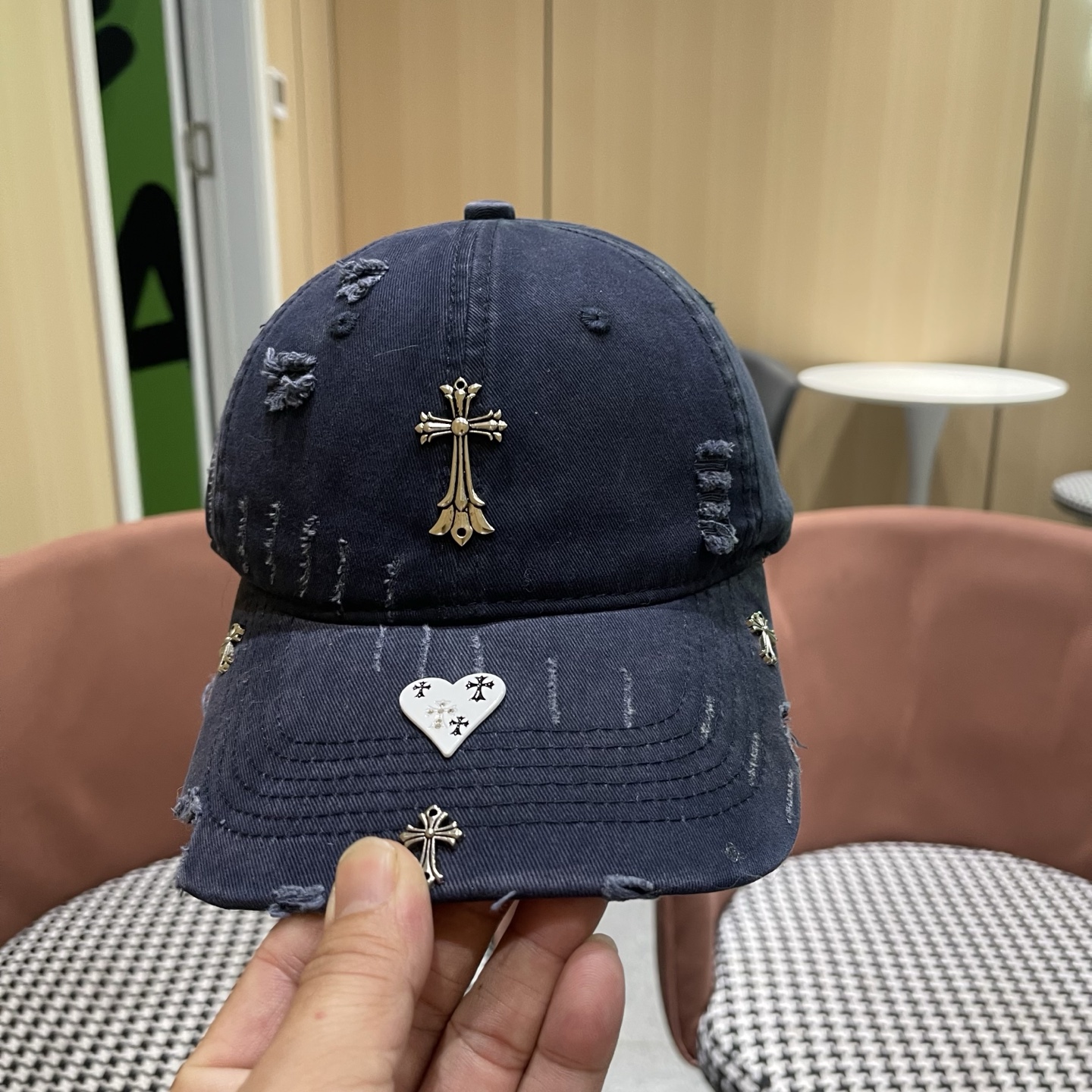 Chrome Hearts 克罗心💓早春韩版时尚棒球帽🧢鸭舌帽