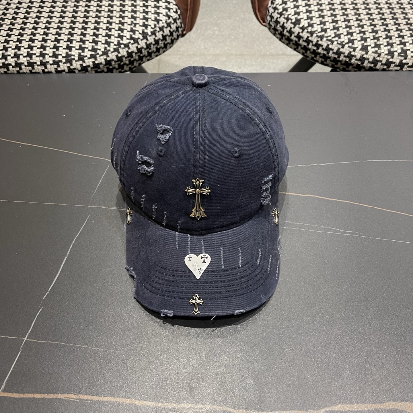 Chrome Hearts 克罗心💓早春韩版时尚棒球帽🧢鸭舌帽