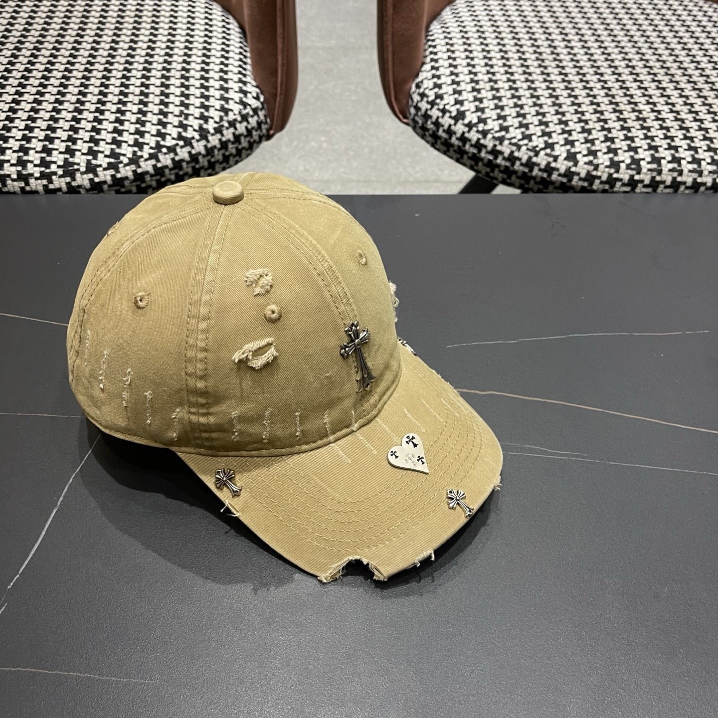 Chrome Hearts 克罗心💓早春韩版时尚棒球帽🧢鸭舌帽