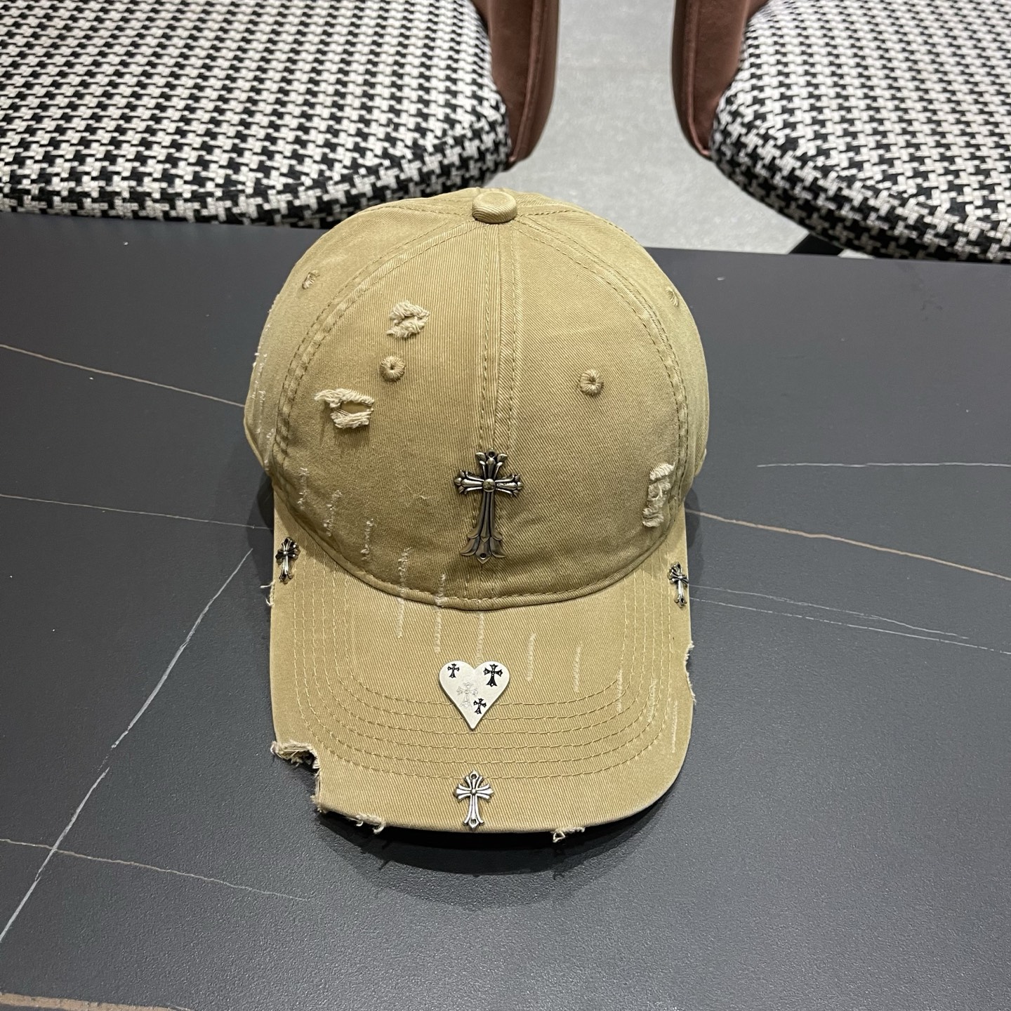 Chrome Hearts 克罗心💓早春韩版时尚棒球帽🧢鸭舌帽
