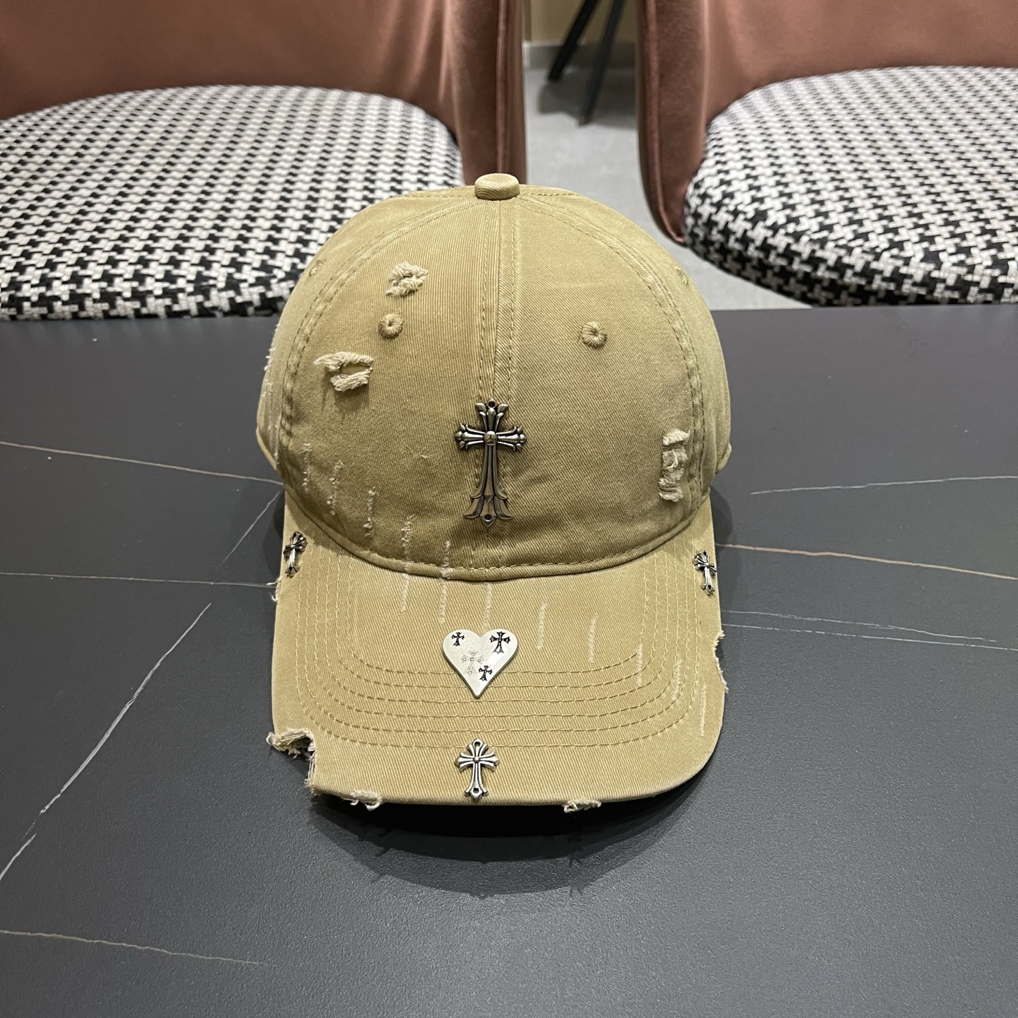 Chrome Hearts 克罗心💓早春韩版时尚棒球帽🧢鸭舌帽
