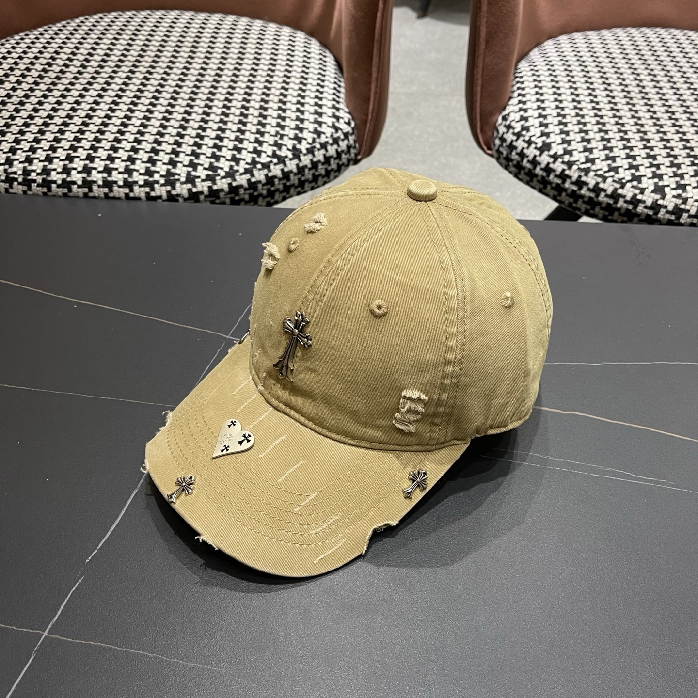 Chrome Hearts 克罗心💓早春韩版时尚棒球帽🧢鸭舌帽