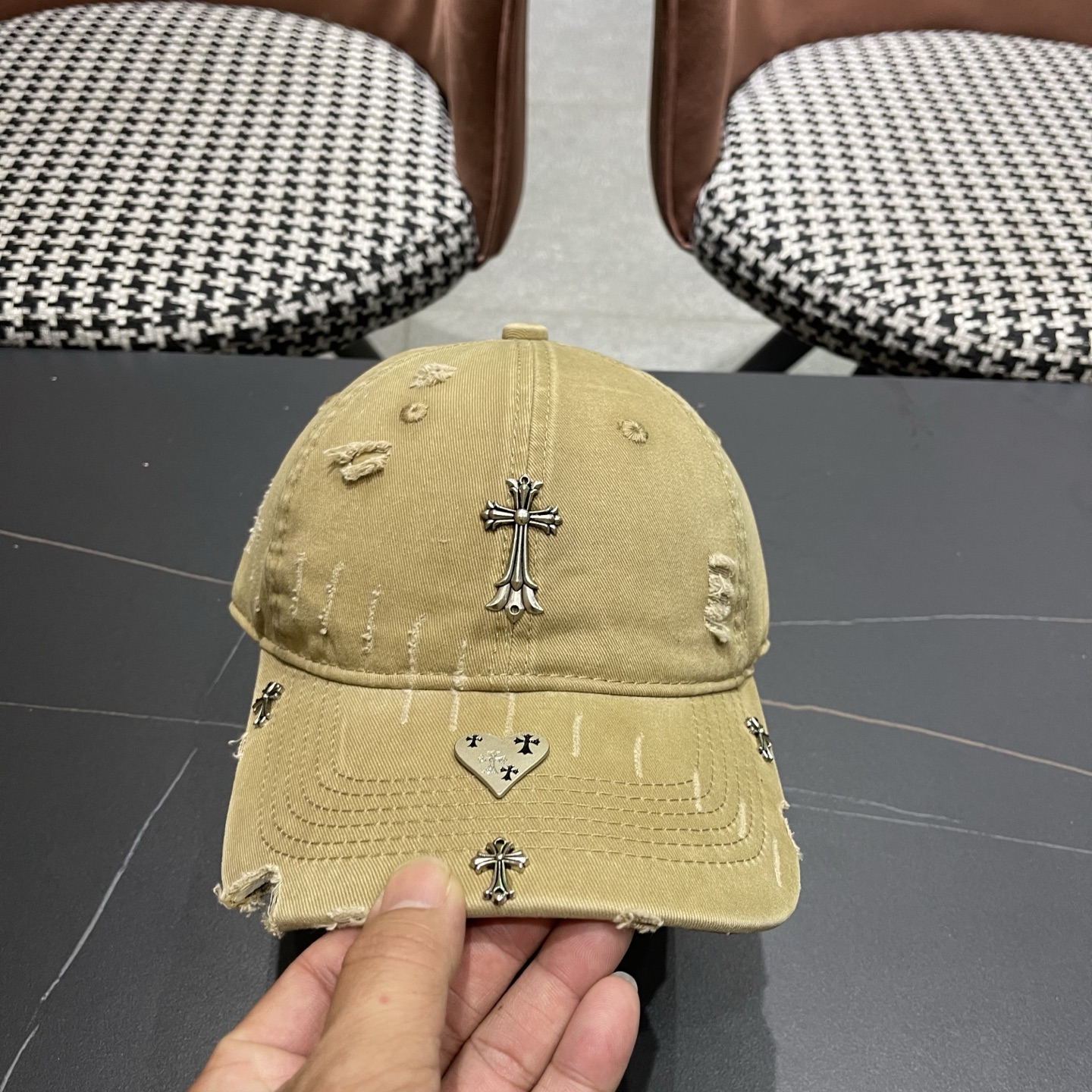 Chrome Hearts 克罗心💓早春韩版时尚棒球帽🧢鸭舌帽