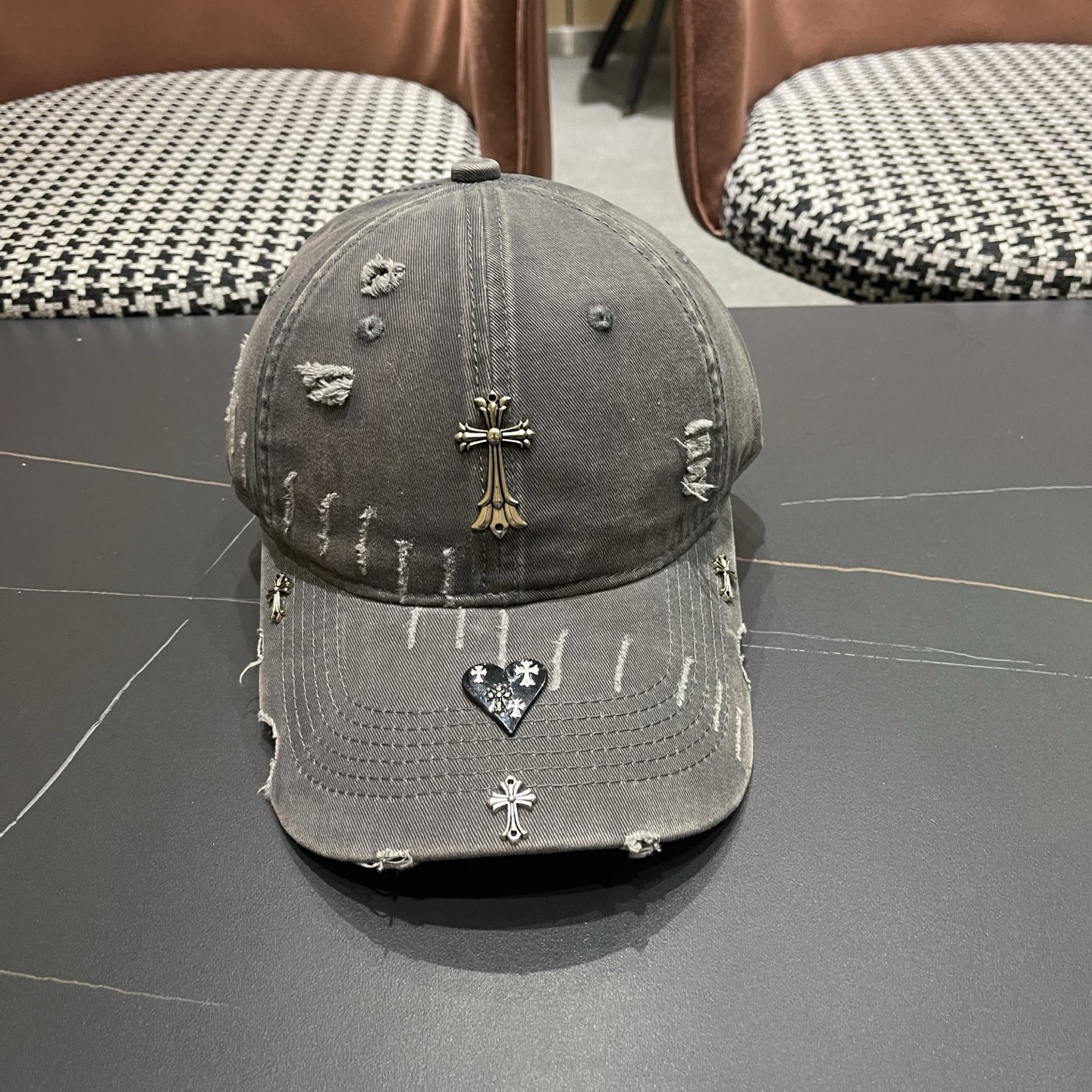 Chrome Hearts 克罗心💓早春韩版时尚棒球帽🧢鸭舌帽