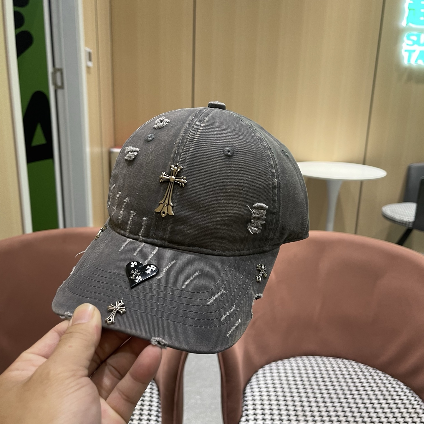 Chrome Hearts 克罗心💓早春韩版时尚棒球帽🧢鸭舌帽