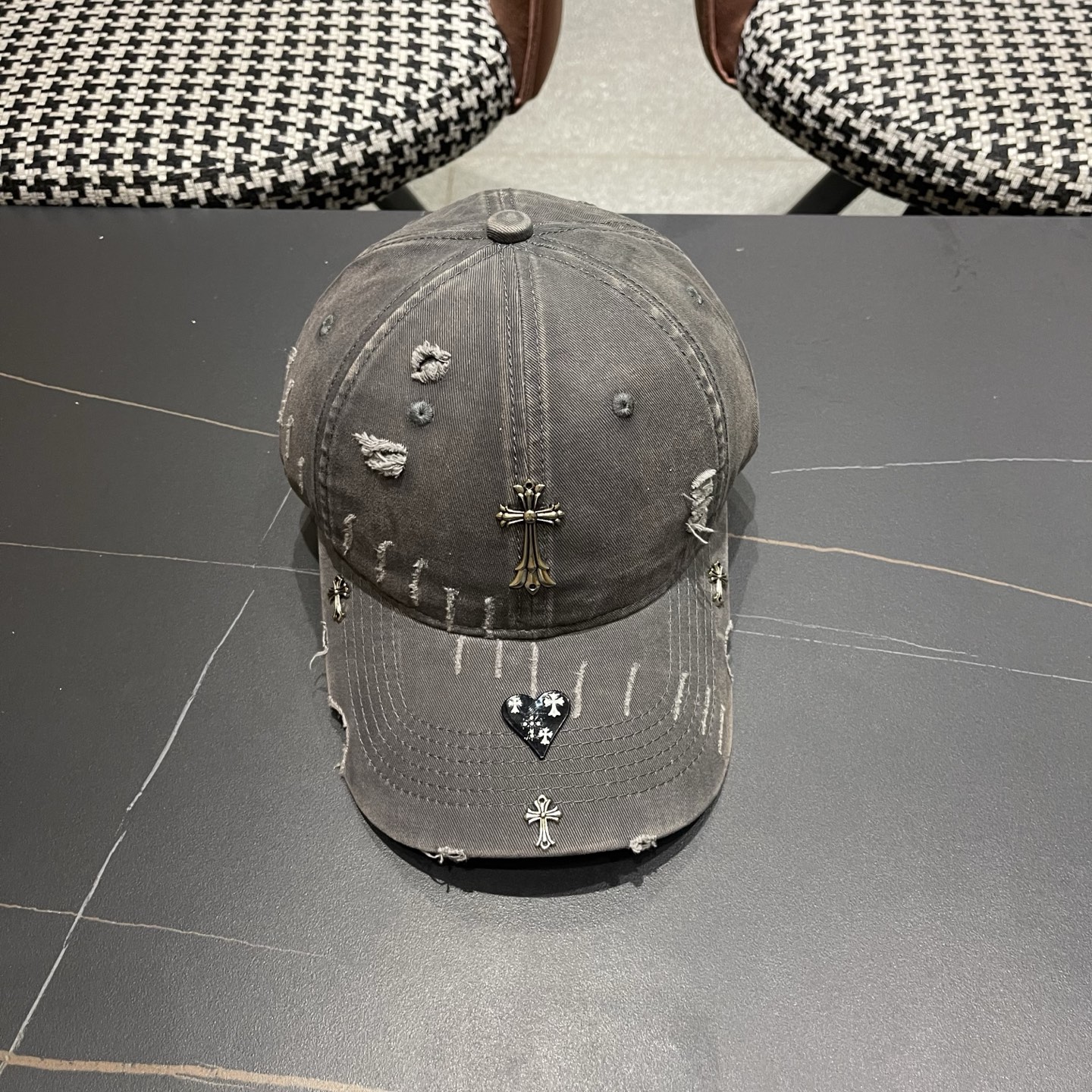 Chrome Hearts 克罗心💓早春韩版时尚棒球帽🧢鸭舌帽