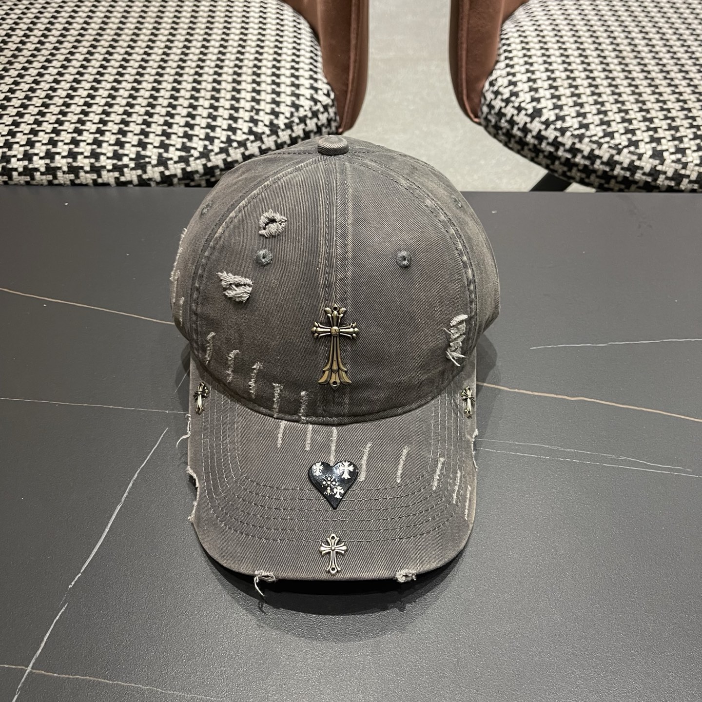 Chrome Hearts 克罗心💓早春韩版时尚棒球帽🧢鸭舌帽