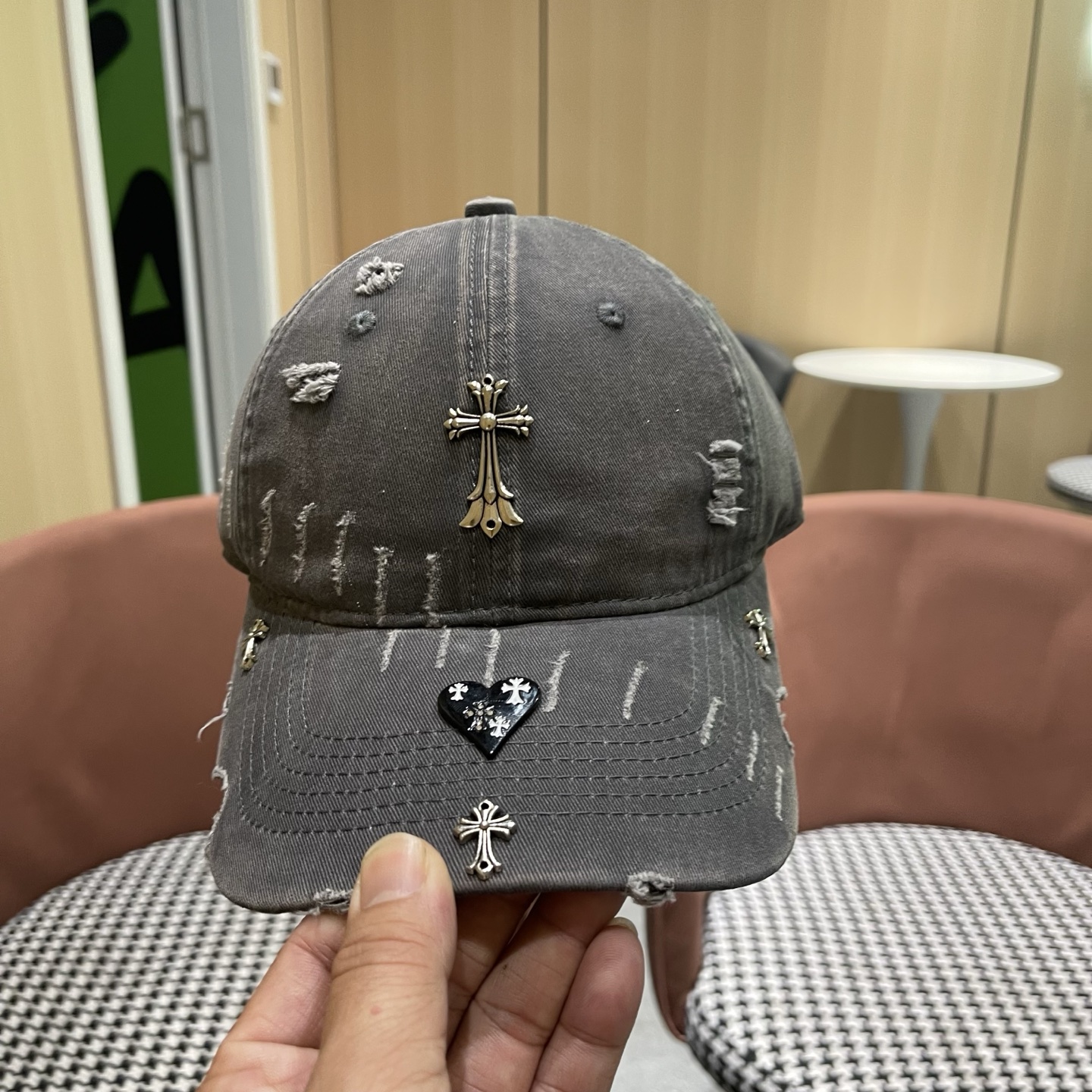 Chrome Hearts 克罗心💓早春韩版时尚棒球帽🧢鸭舌帽