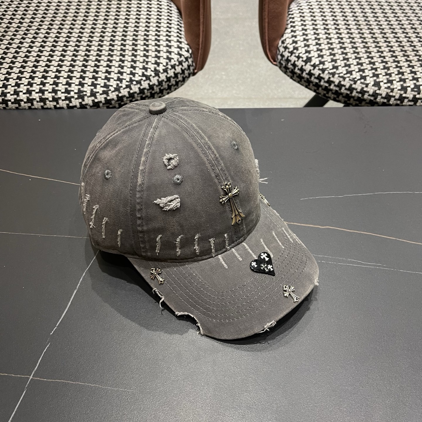 Chrome Hearts 克罗心💓早春韩版时尚棒球帽🧢鸭舌帽