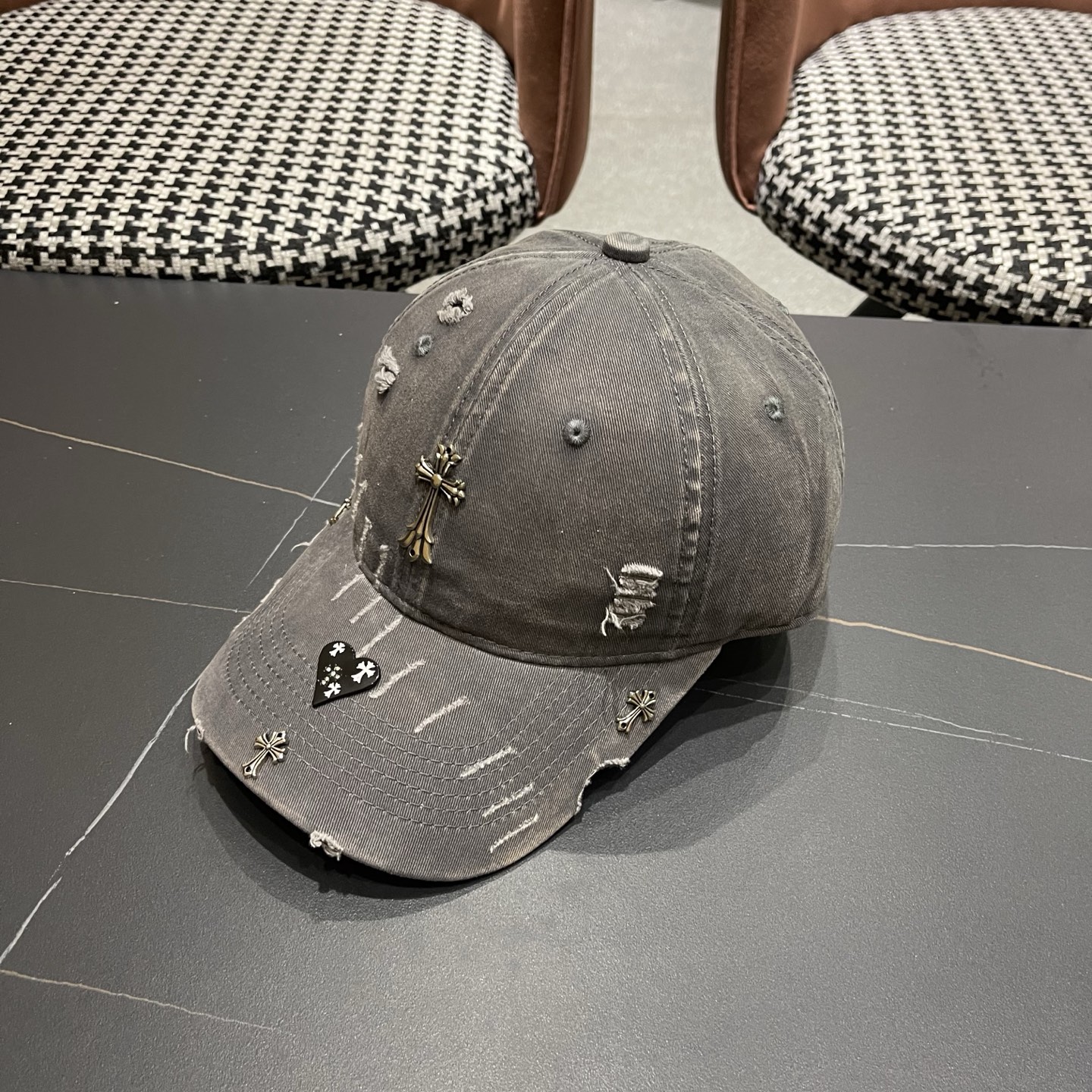Chrome Hearts 克罗心💓早春韩版时尚棒球帽🧢鸭舌帽