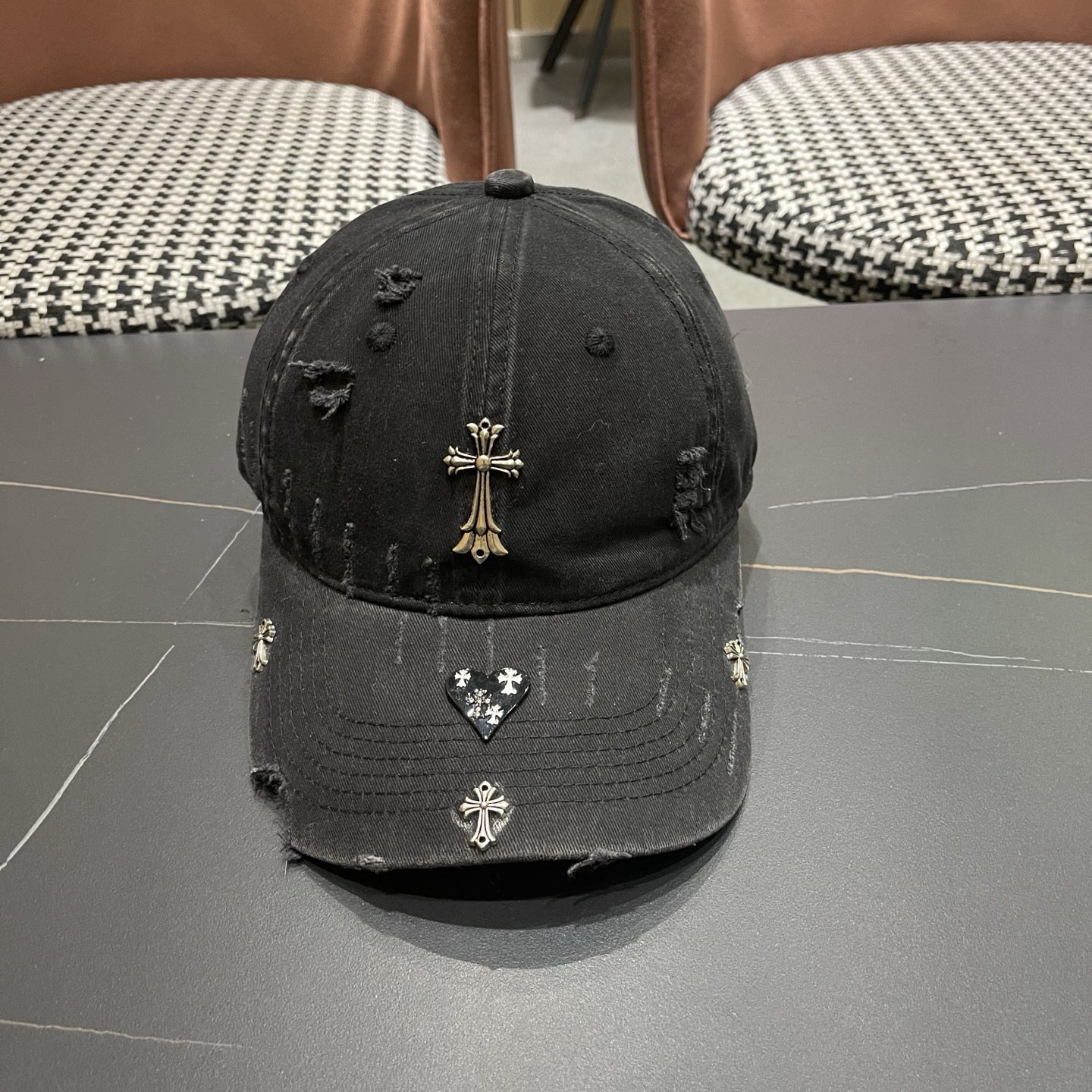 Chrome Hearts 克罗心💓早春韩版时尚棒球帽🧢鸭舌帽