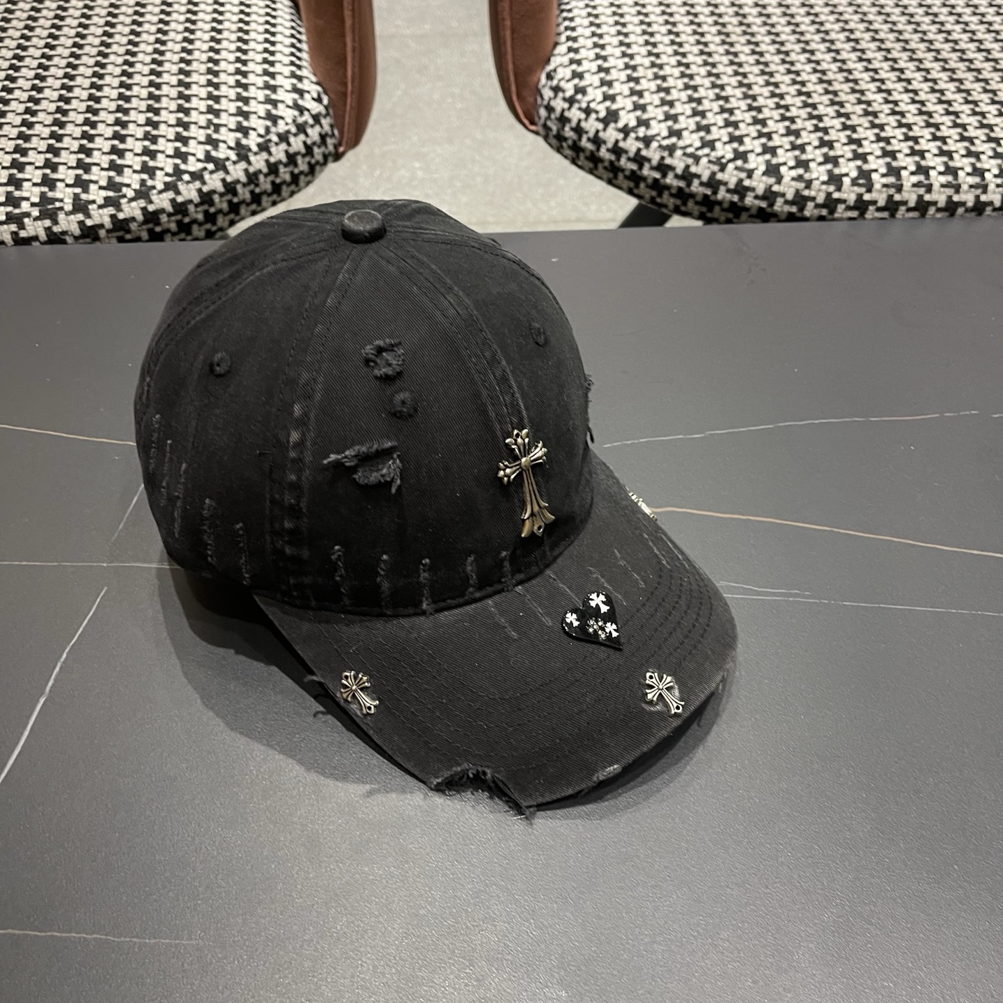Chrome Hearts 克罗心💓早春韩版时尚棒球帽🧢鸭舌帽