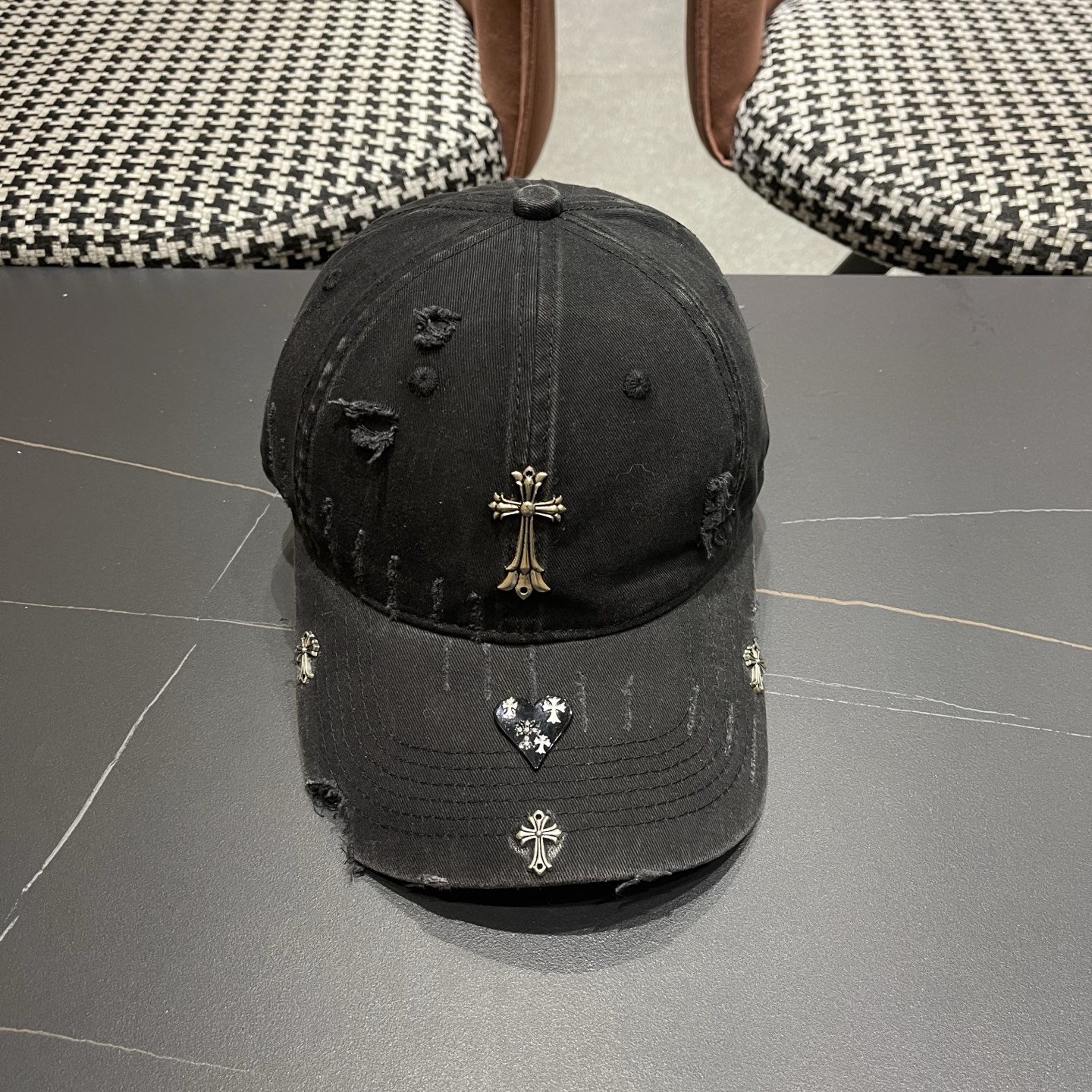 Chrome Hearts 克罗心💓早春韩版时尚棒球帽🧢鸭舌帽