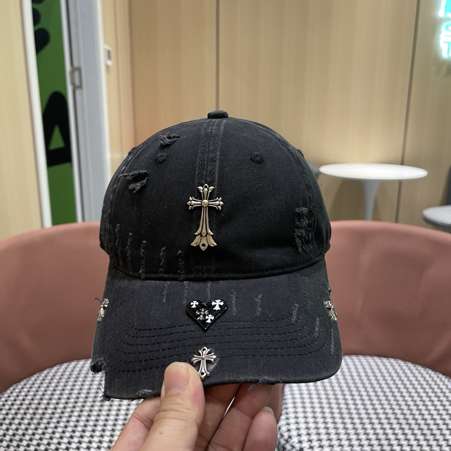 Chrome Hearts 克罗心💓早春韩版时尚棒球帽🧢鸭舌帽