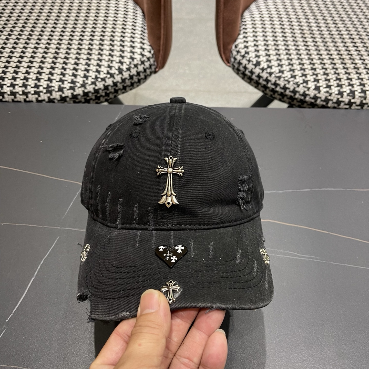 Chrome Hearts 克罗心💓早春韩版时尚棒球帽🧢鸭舌帽