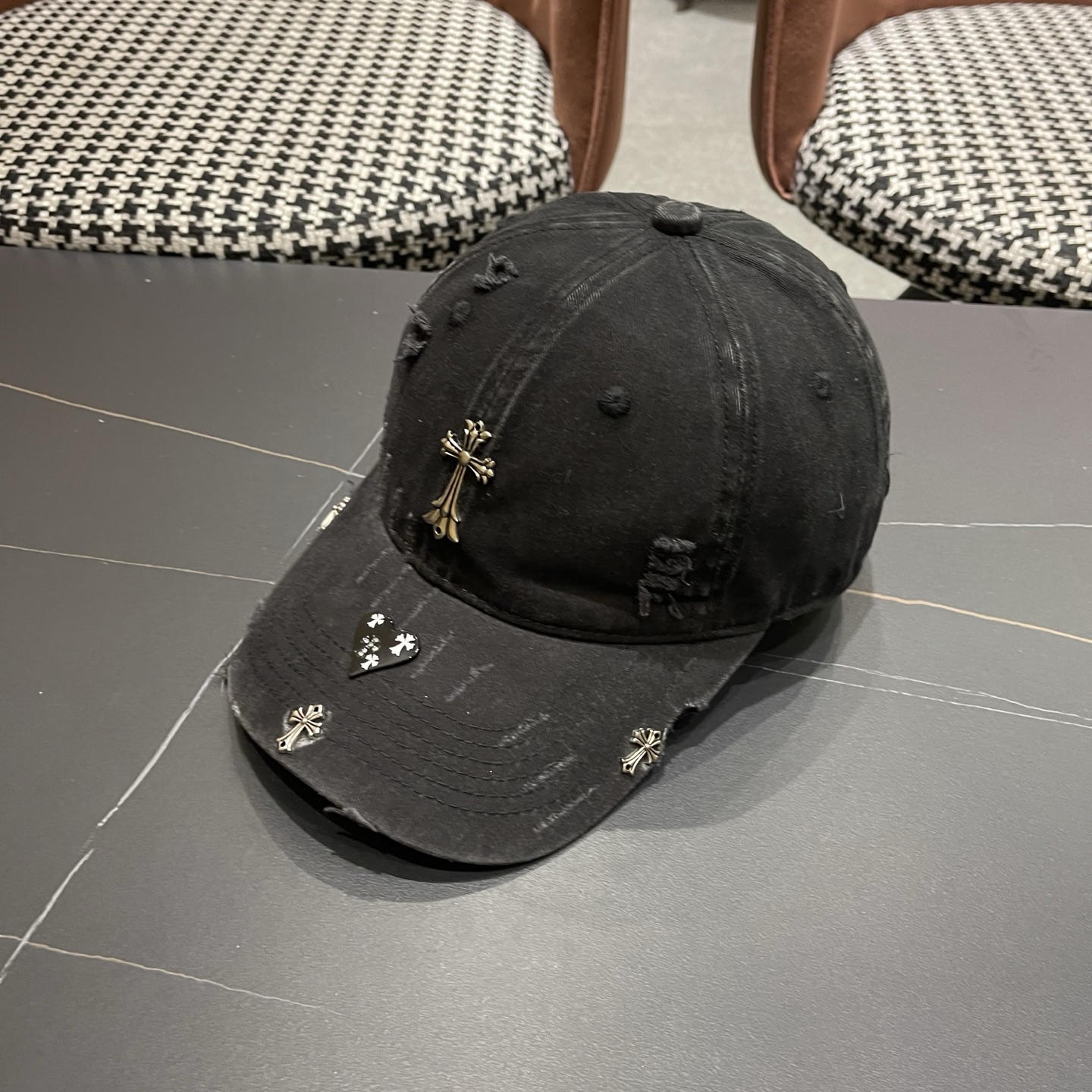 Chrome Hearts 克罗心💓早春韩版时尚棒球帽🧢鸭舌帽