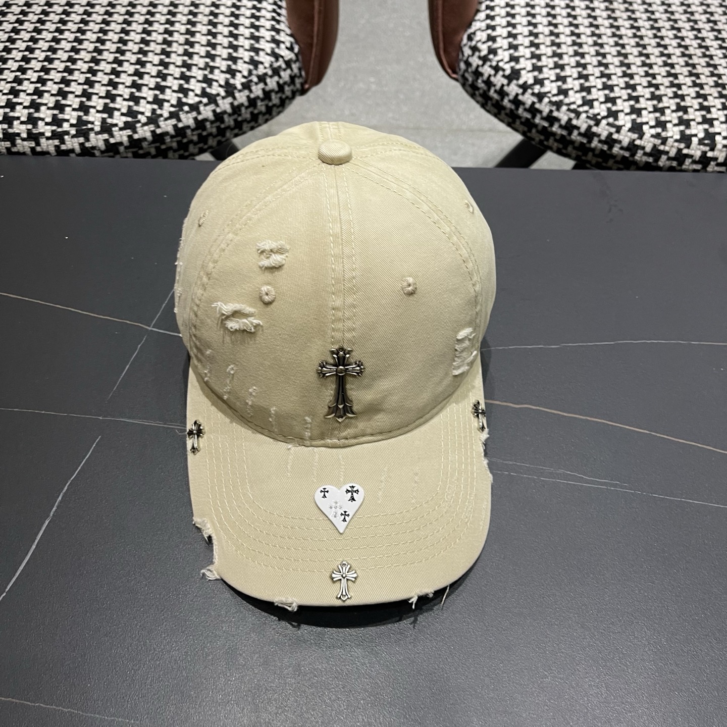 Chrome Hearts 克罗心💓早春韩版时尚棒球帽🧢鸭舌帽