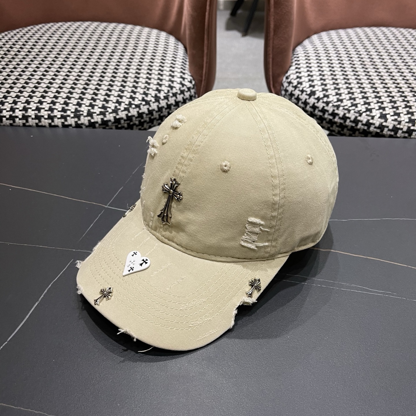Chrome Hearts 克罗心💓早春韩版时尚棒球帽🧢鸭舌帽