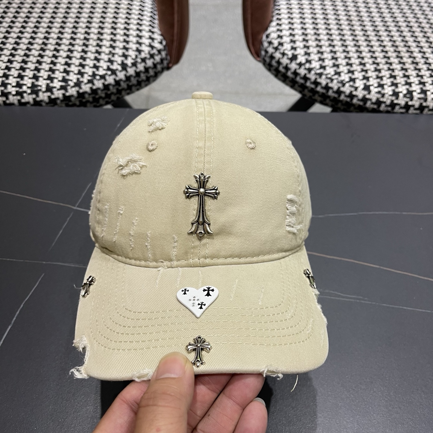 Chrome Hearts 克罗心💓早春韩版时尚棒球帽🧢鸭舌帽