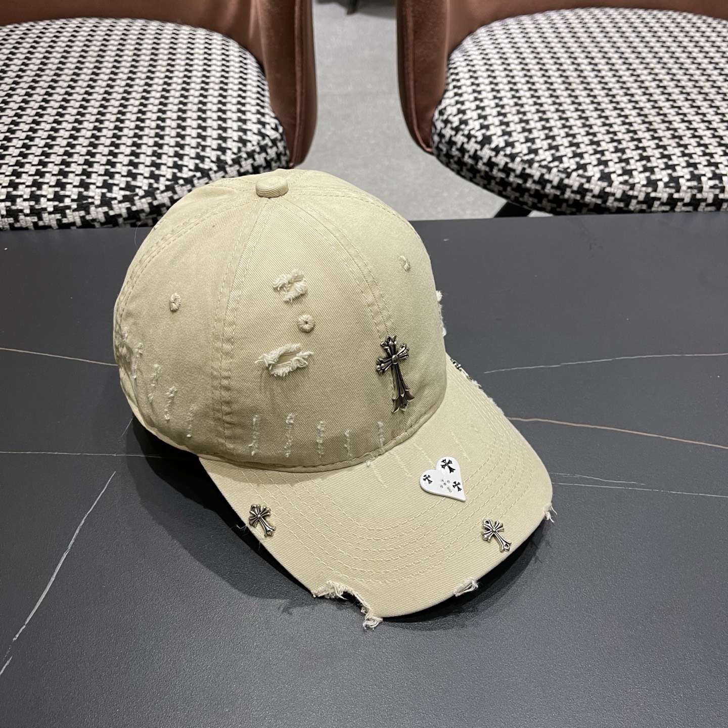 Chrome Hearts 克罗心💓早春韩版时尚棒球帽🧢鸭舌帽