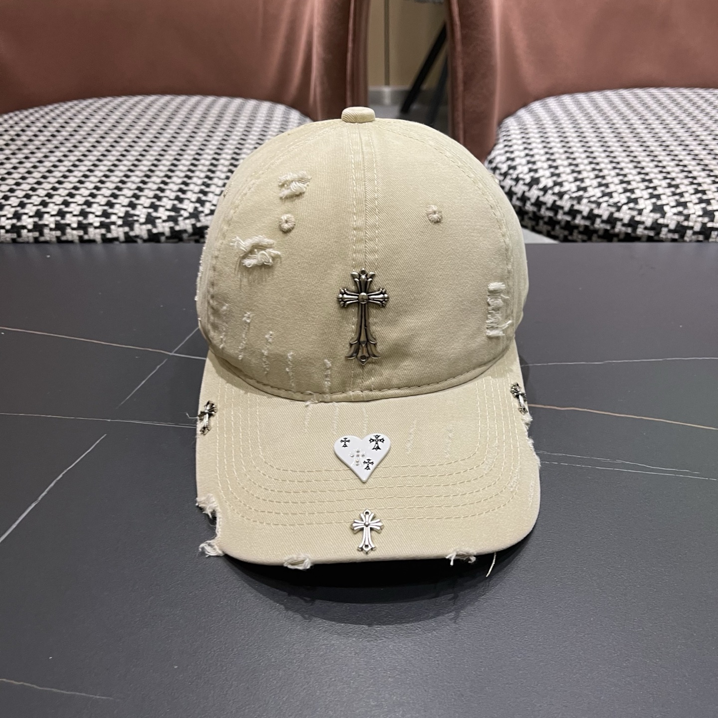Chrome Hearts 克罗心💓早春韩版时尚棒球帽🧢鸭舌帽