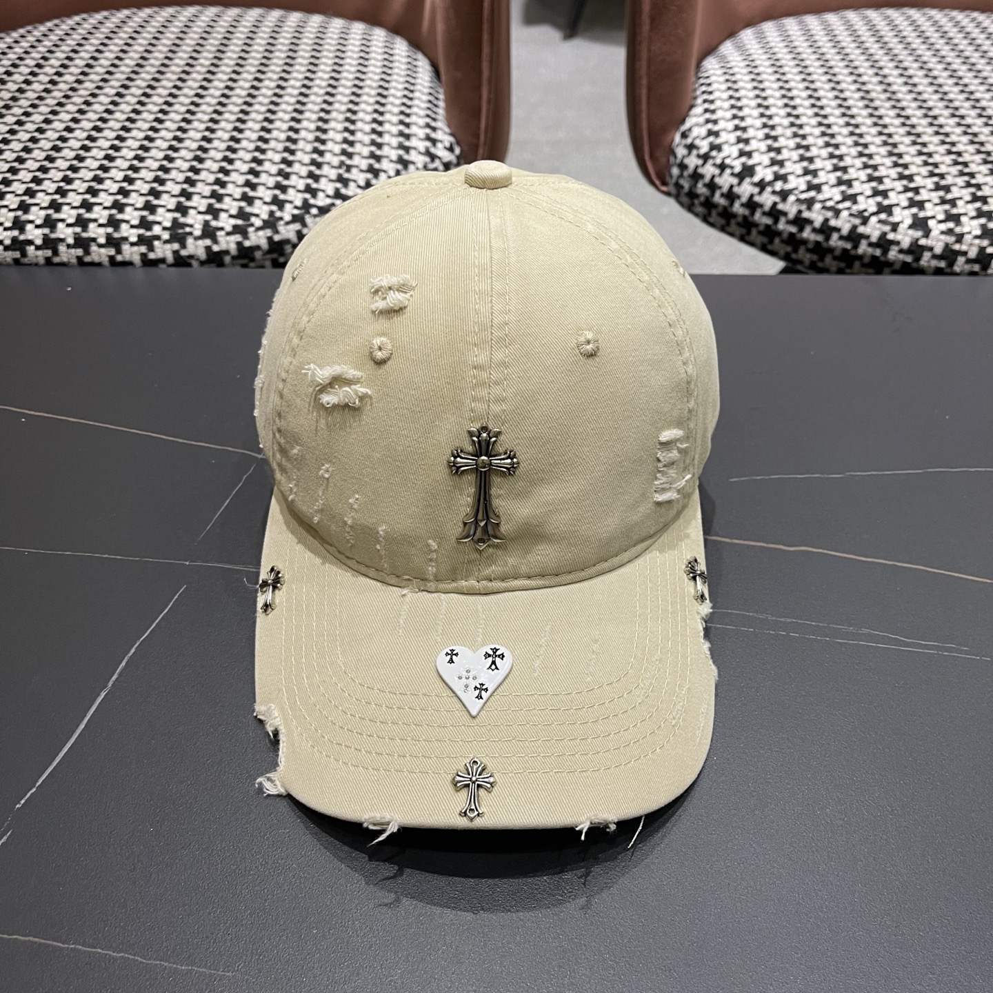 Chrome Hearts 克罗心💓早春韩版时尚棒球帽🧢鸭舌帽