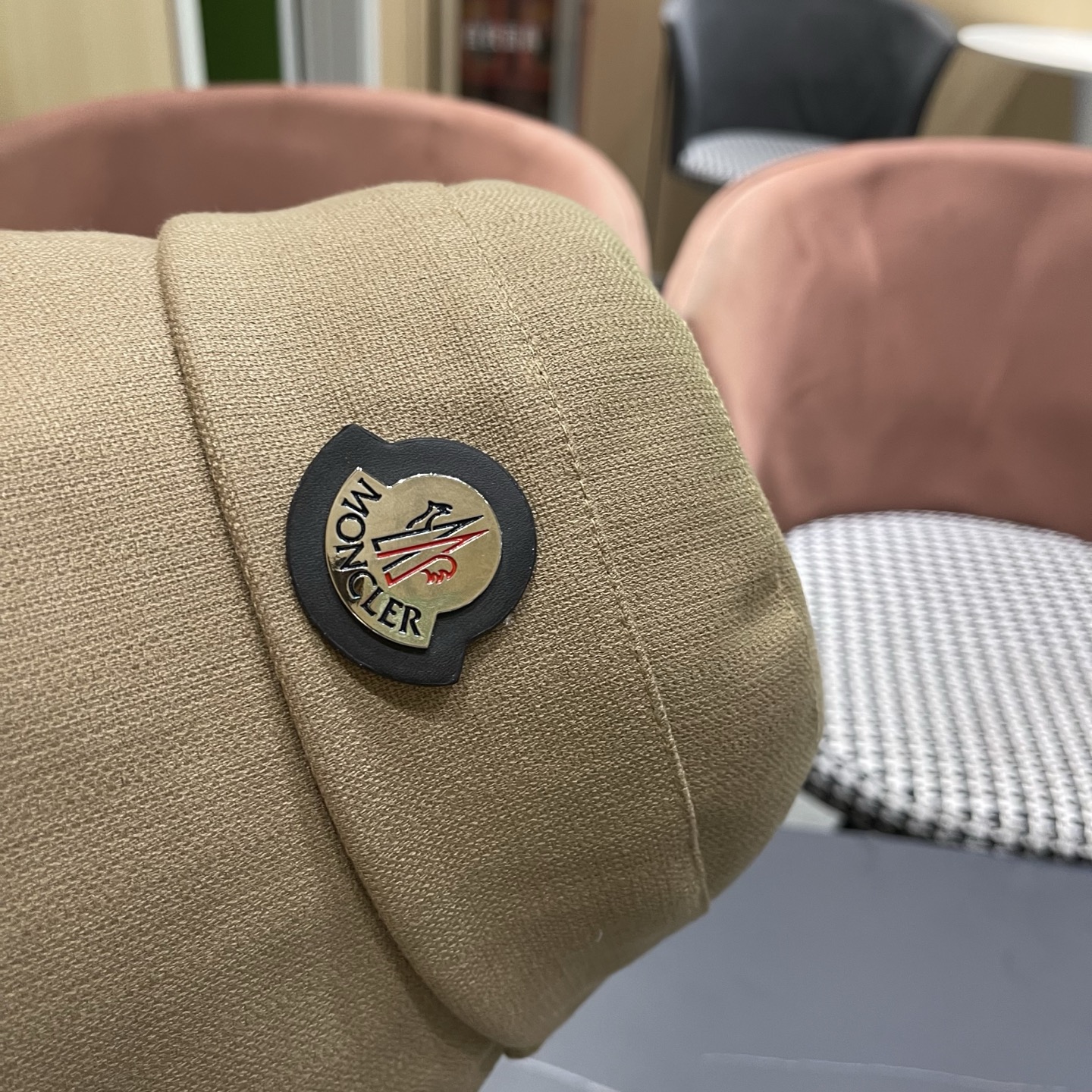MONCLER（蒙口）韩版复古百搭系带蝴蝶结渔夫帽女春夏遮阳防晒显脸小盆帽
