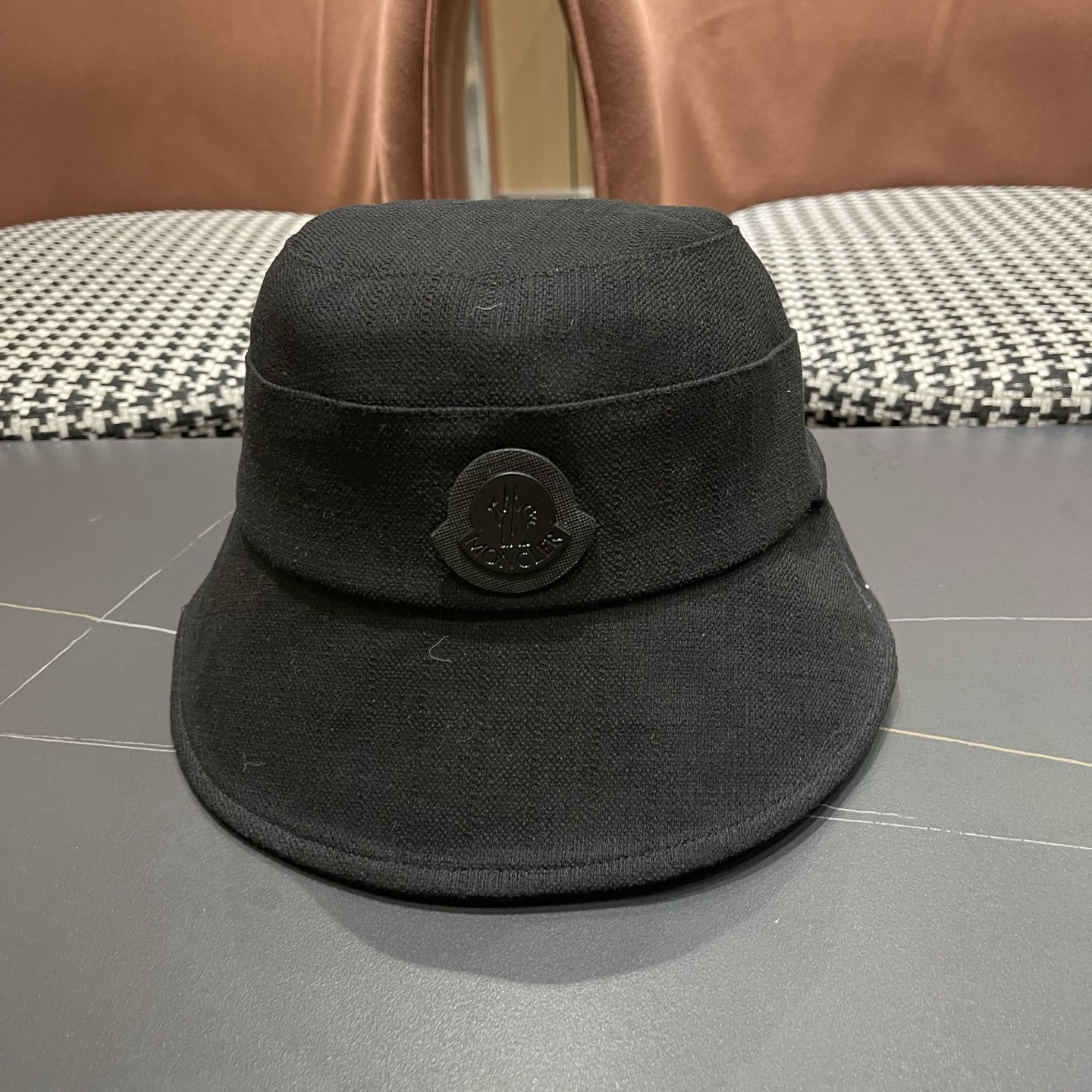 MONCLER（蒙口）韩版复古百搭系带蝴蝶结渔夫帽女春夏遮阳防晒显脸小盆帽