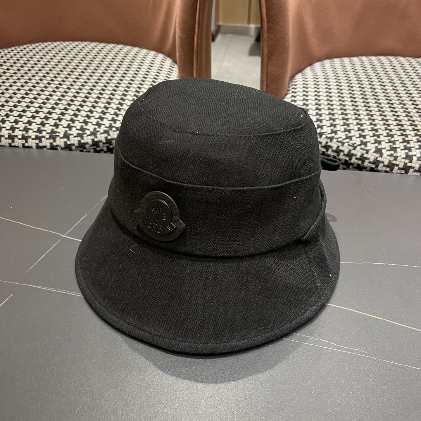 MONCLER（蒙口）韩版复古百搭系带蝴蝶结渔夫帽女春夏遮阳防晒显脸小盆帽