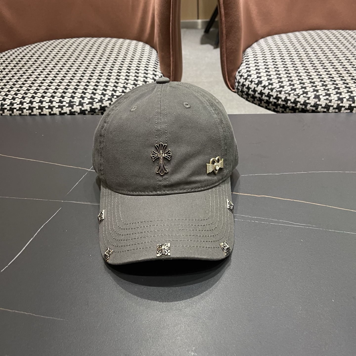 Chrome Hearts 克罗心早春韩版时尚棒球帽🧢鸭舌帽