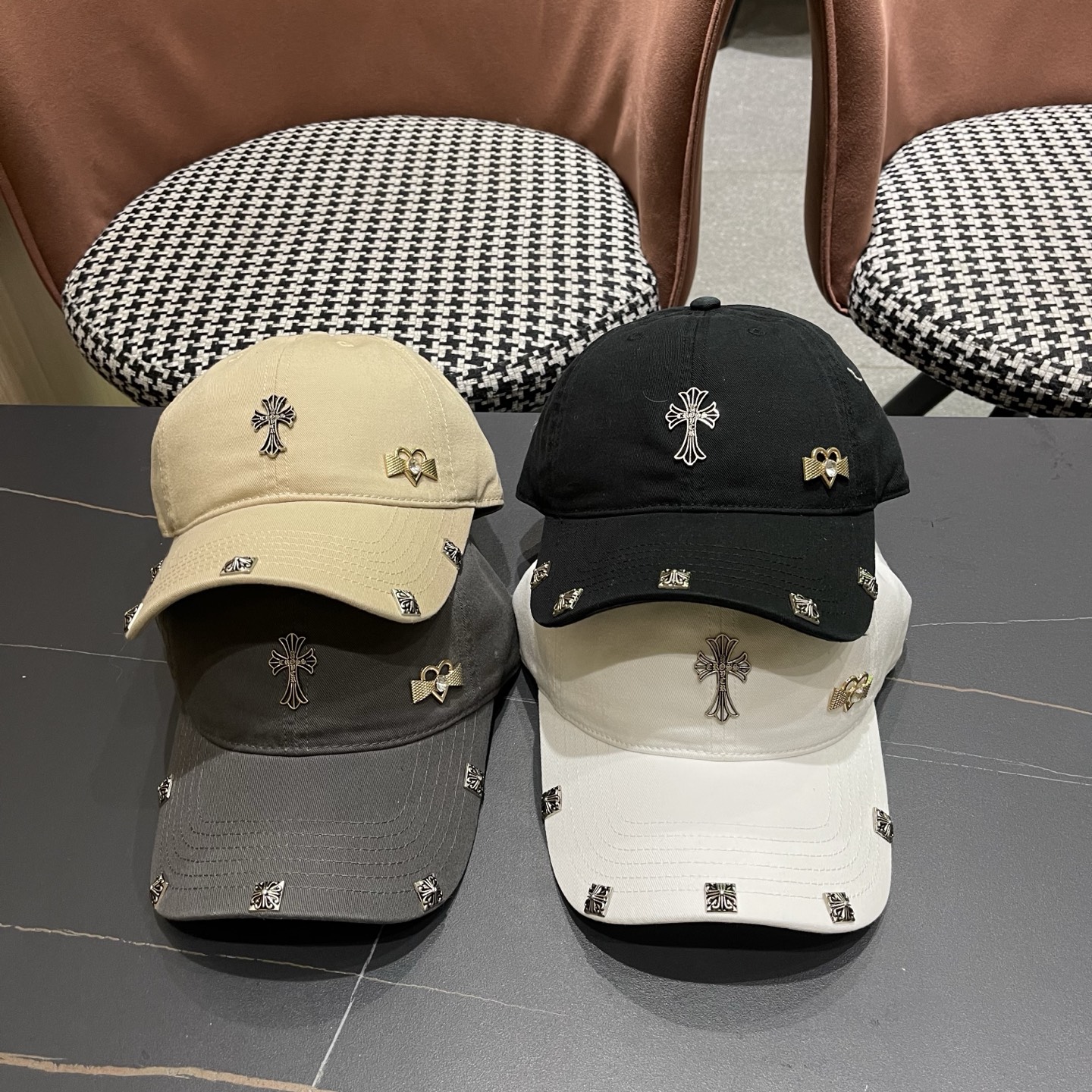 Chrome Hearts 克罗心早春韩版时尚棒球帽🧢鸭舌帽