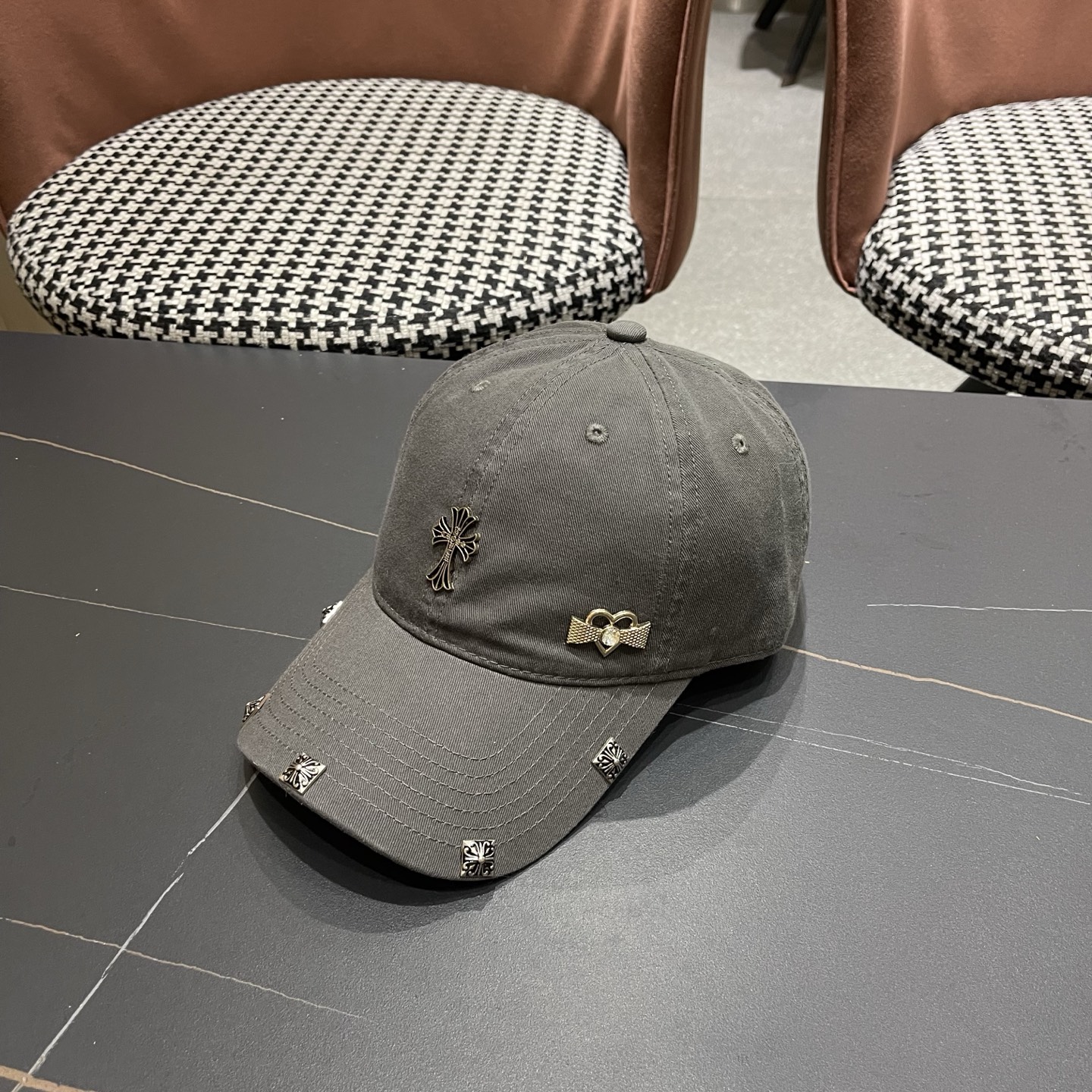 Chrome Hearts 克罗心早春韩版时尚棒球帽🧢鸭舌帽