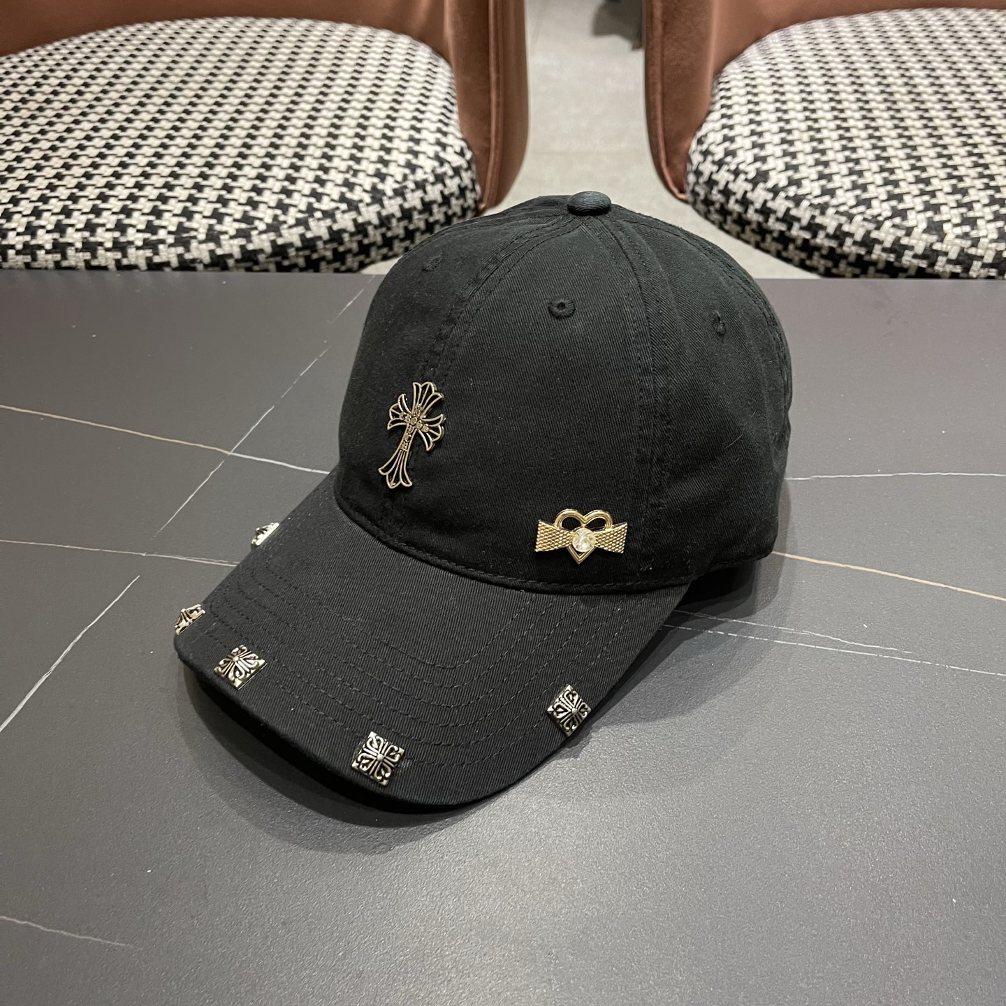 Chrome Hearts 克罗心早春韩版时尚棒球帽🧢鸭舌帽