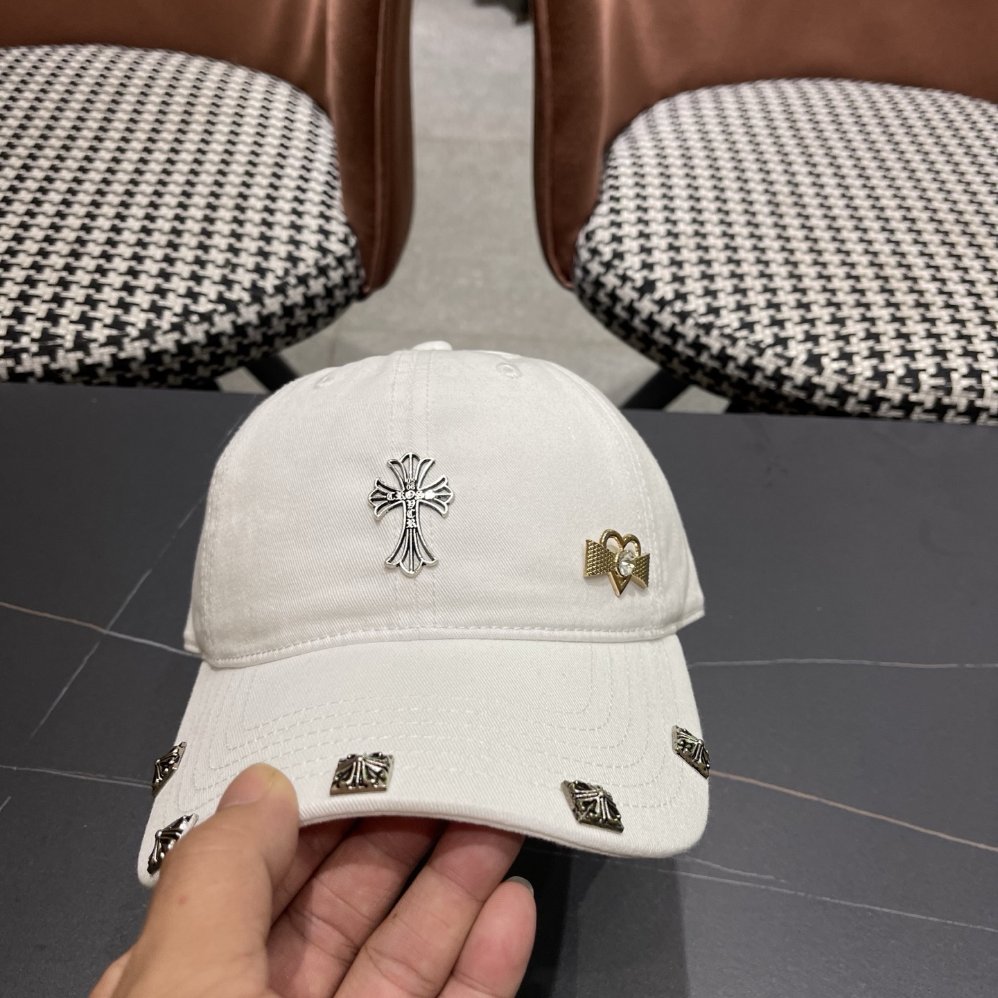 Chrome Hearts 克罗心早春韩版时尚棒球帽🧢鸭舌帽