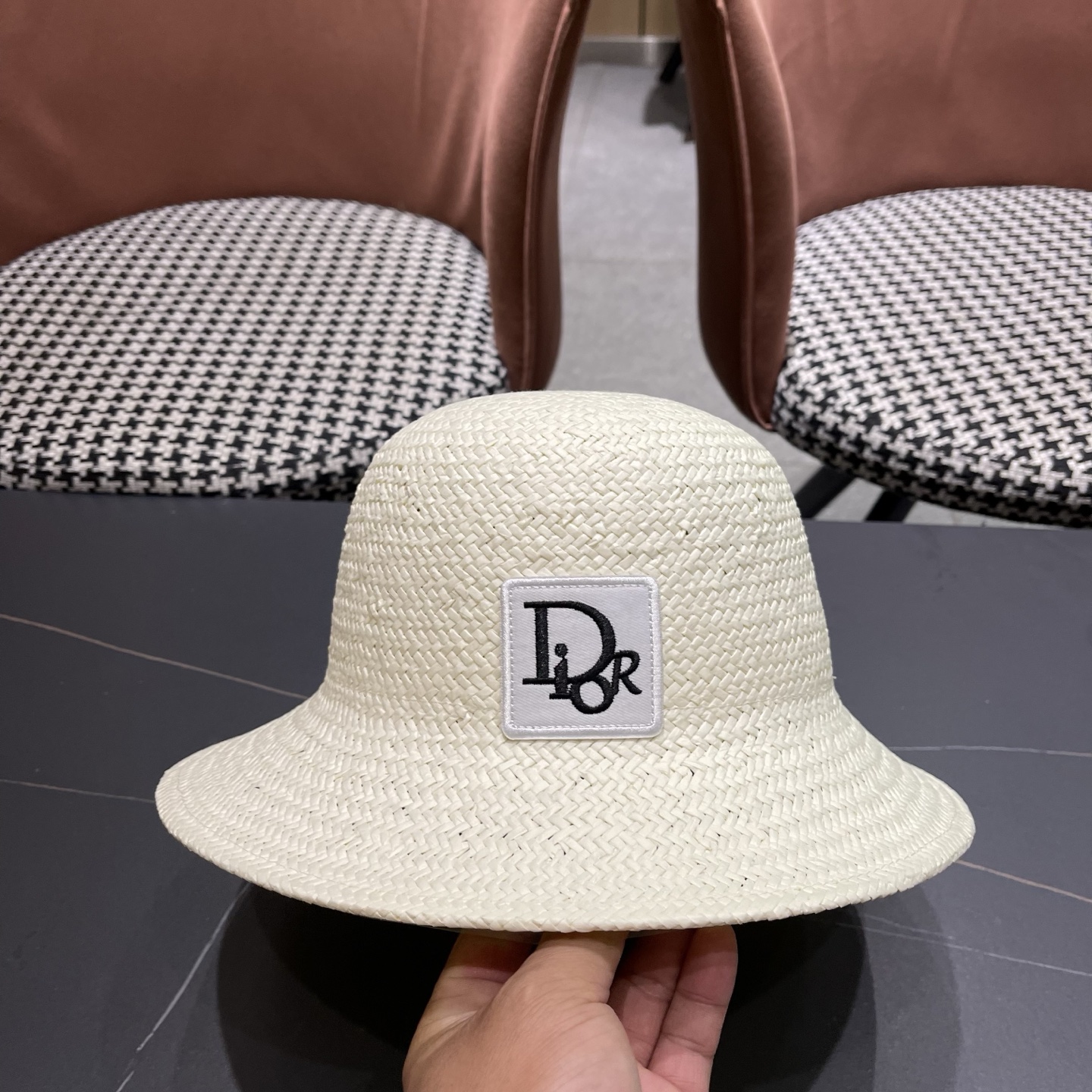 Dior迪奥2026新款拉菲草帽，旅游必备，头围57cm