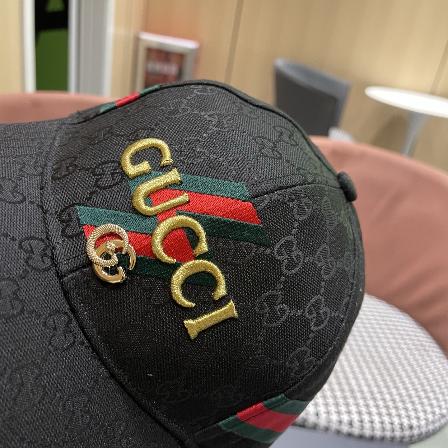 Gucci(古奇)经典原单棒球帽专柜1:1开模订制轻盈透气！实物拍摄，四季百搭男女适用，基础头围56，贴